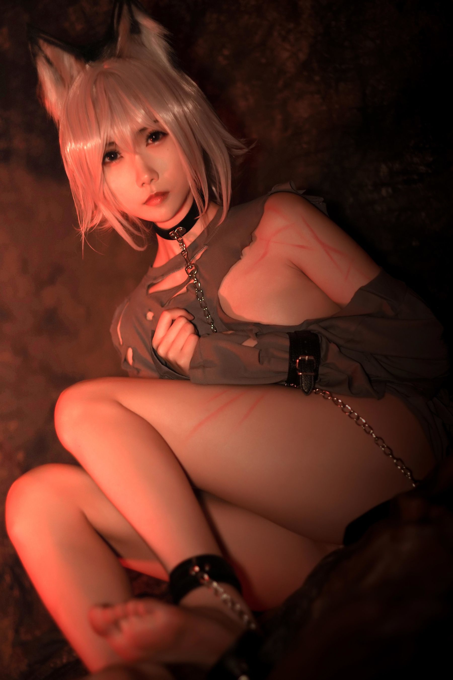 Cosplay Welfare] Anime Blogger Xiao Mei Ma - Slave Wolf Girl