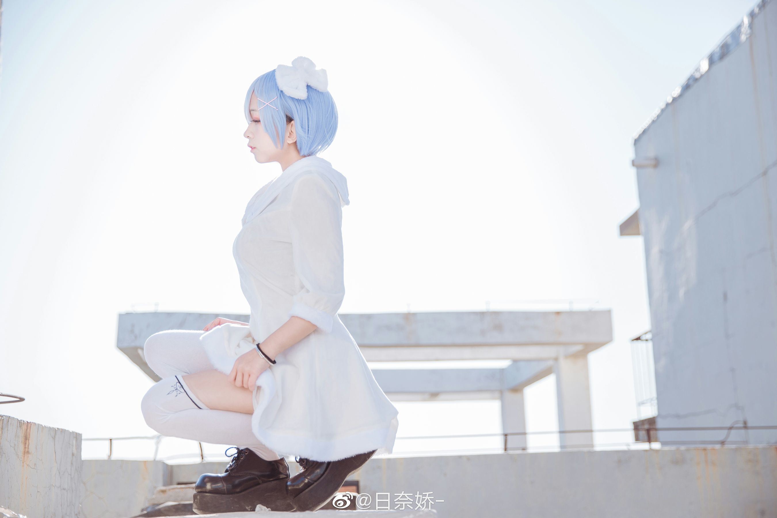 Cosplay Welfare] Ri Nai Jiao - Rem White Skirt
