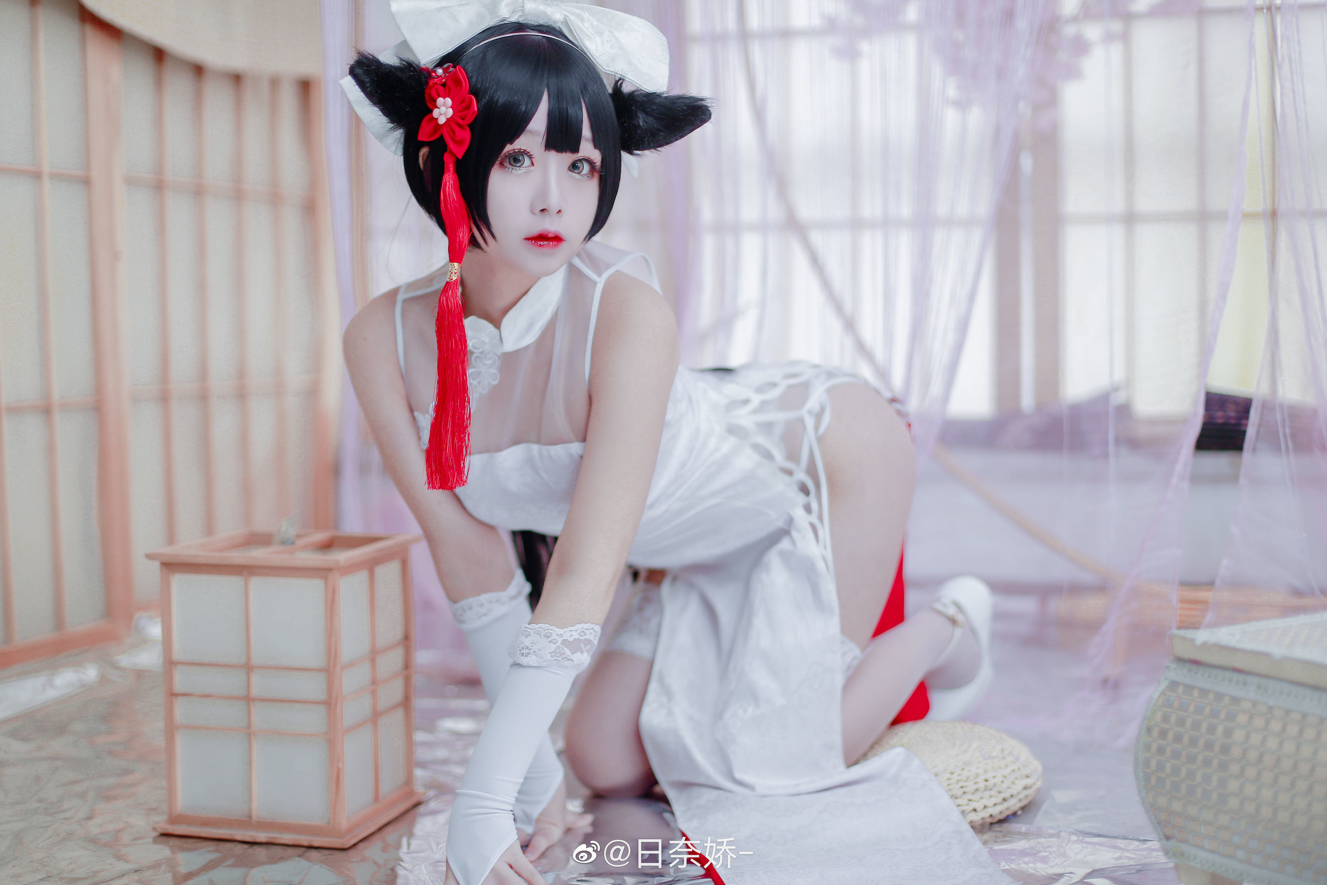 COS福利] 日奈嬌 - 高雄獒紅+白旗袍