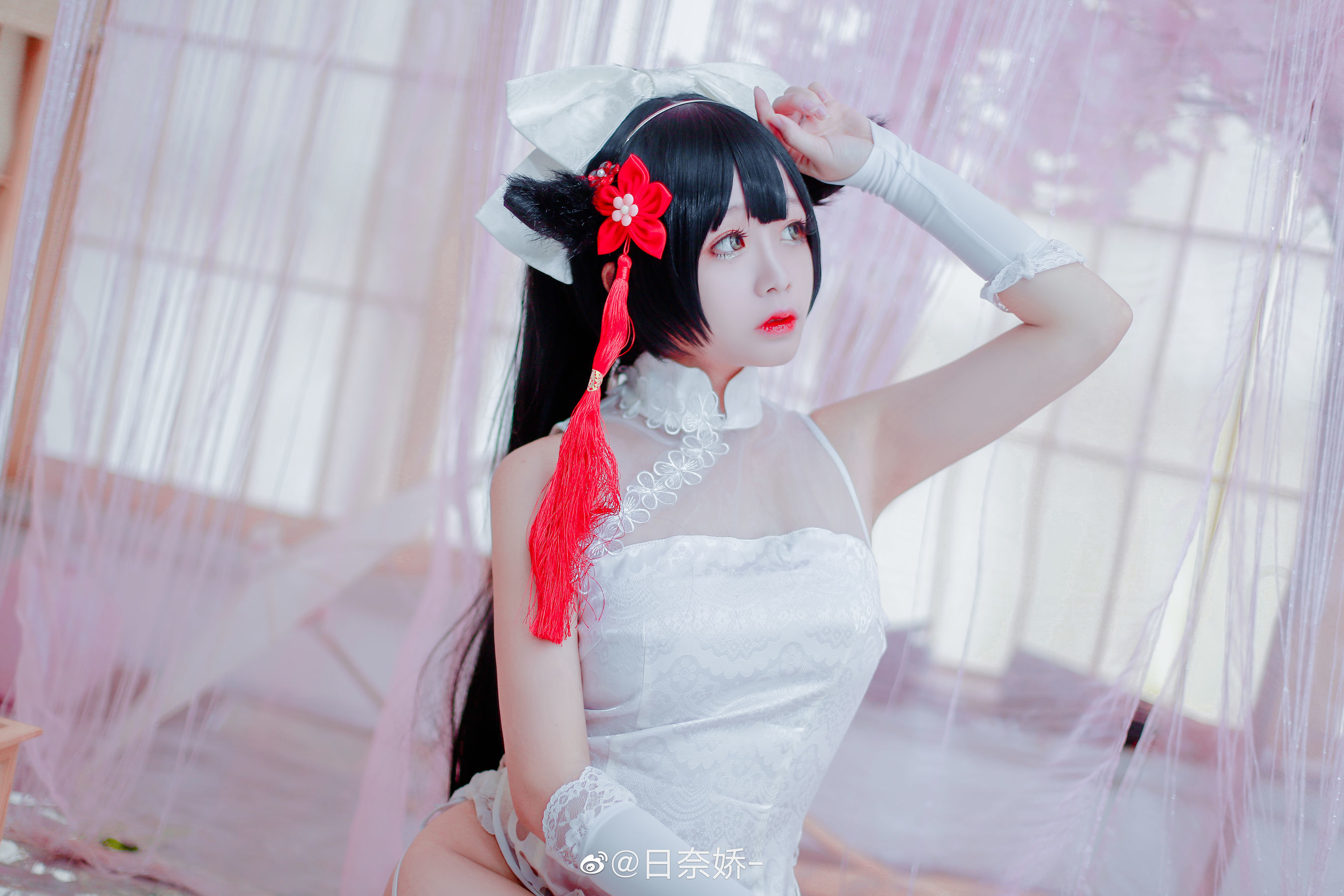 COS福利] 日奈嬌 - 高雄獒紅+白旗袍