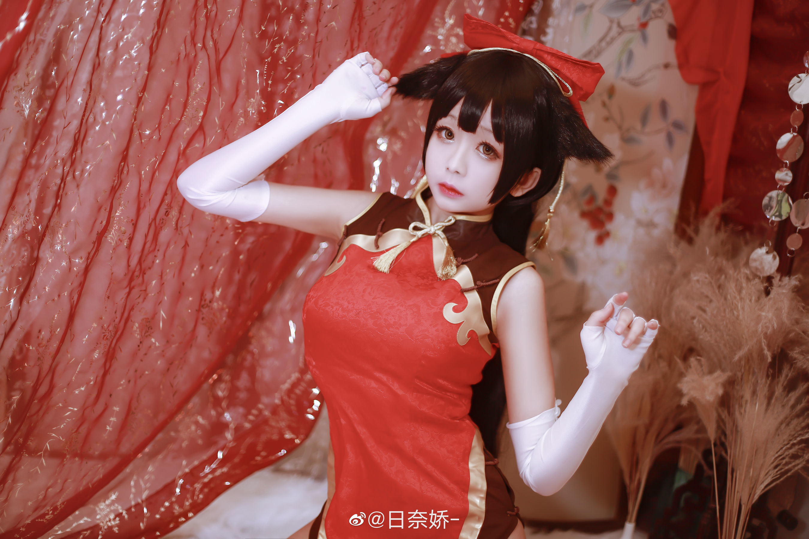 COS福利] 日奈嬌 - 高雄獒紅+白旗袍
