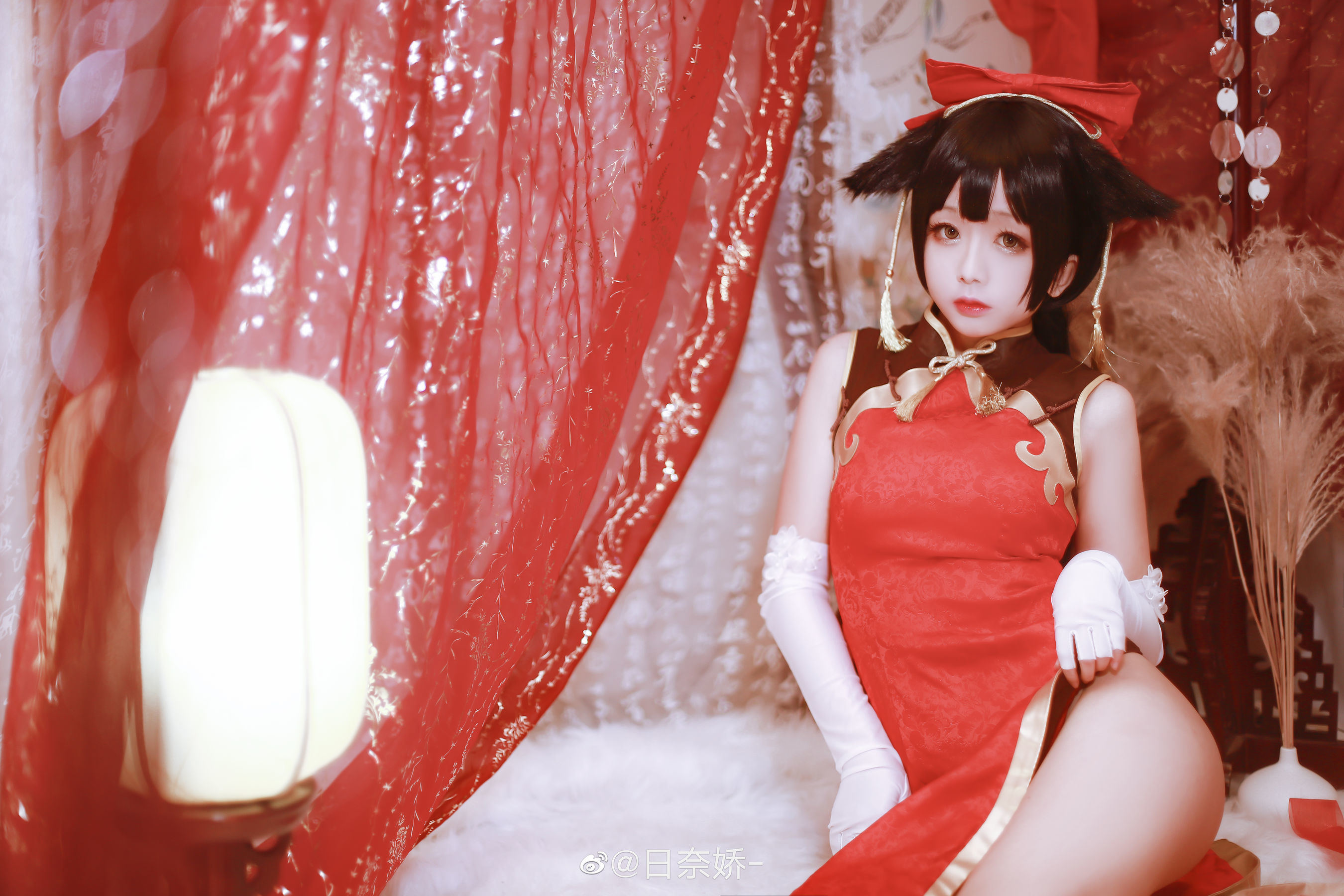 COS福利] 日奈嬌 - 高雄獒紅+白旗袍