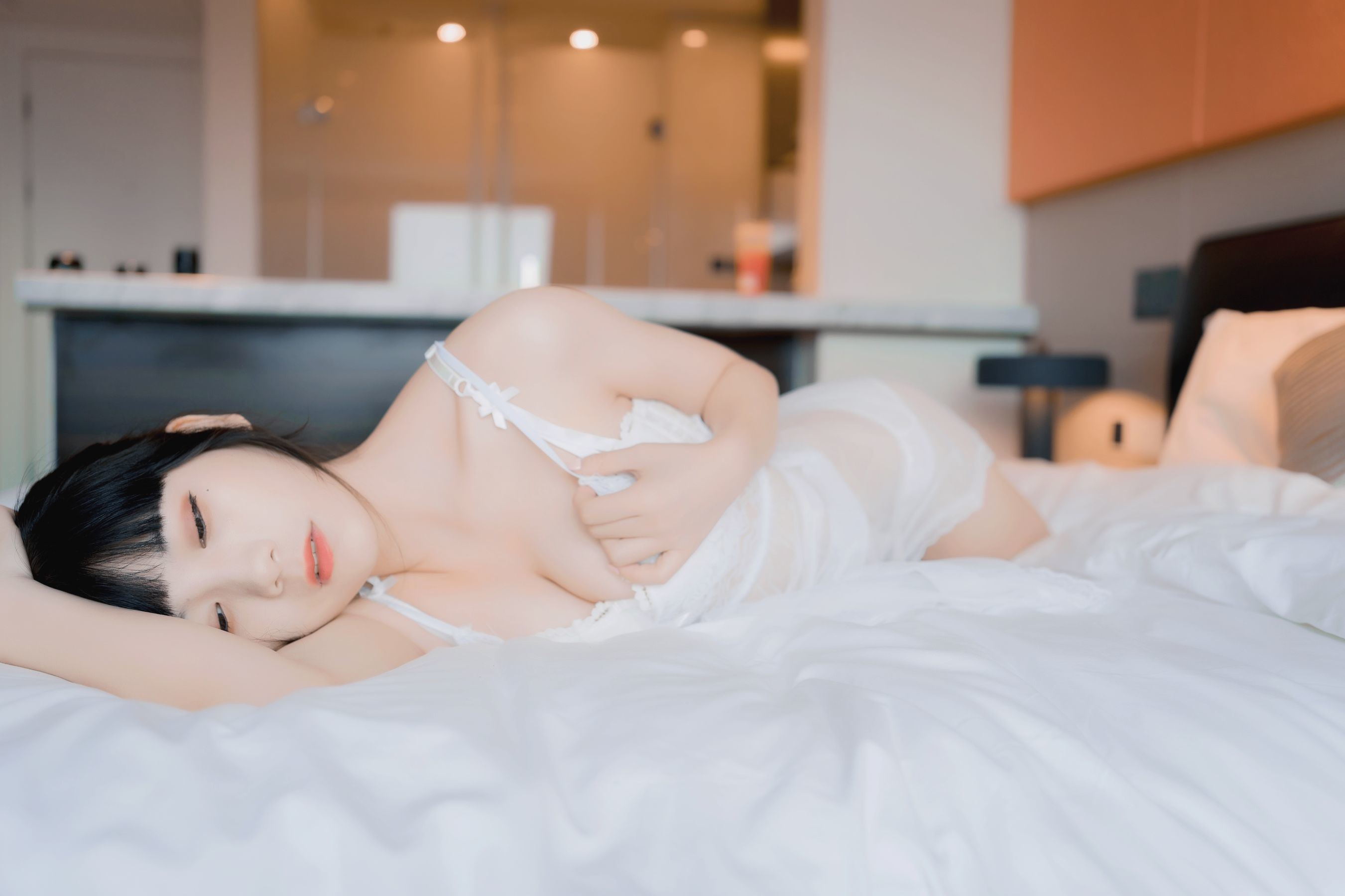 COS Phúc Lợi] usejan - Áo ngủ voan mỏng