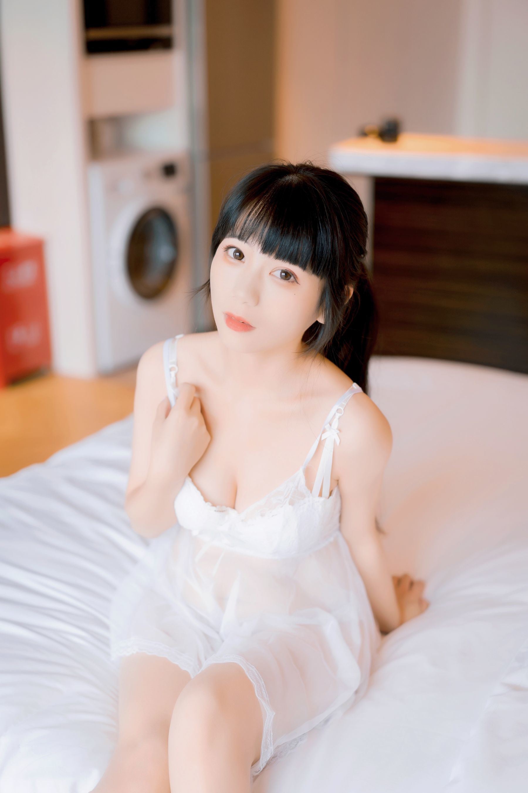 COS Phúc Lợi] usejan - Áo ngủ voan mỏng