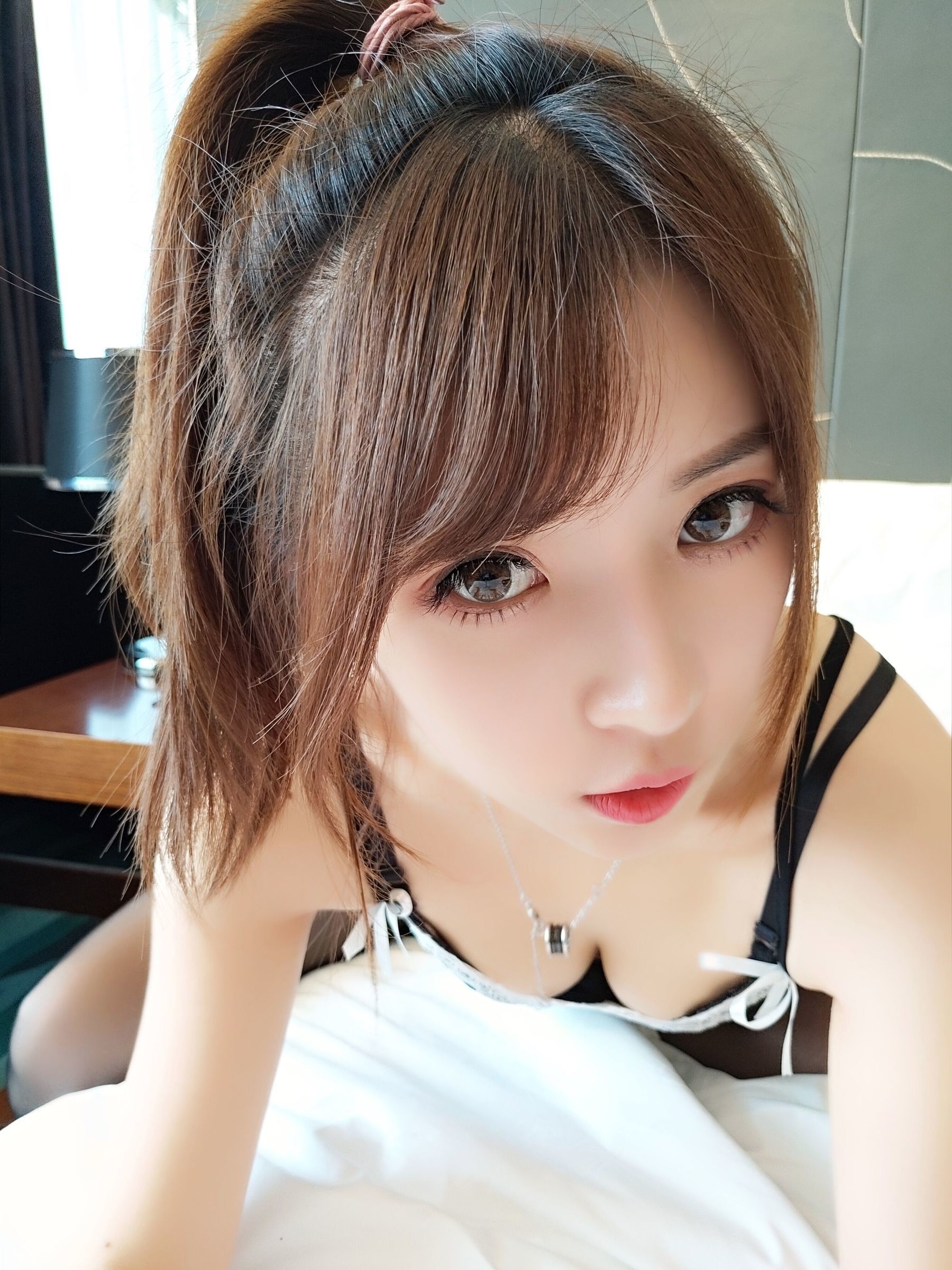 COS福利] 斗魚主播小女巫ルナ - 黒色の吊帯スカート
