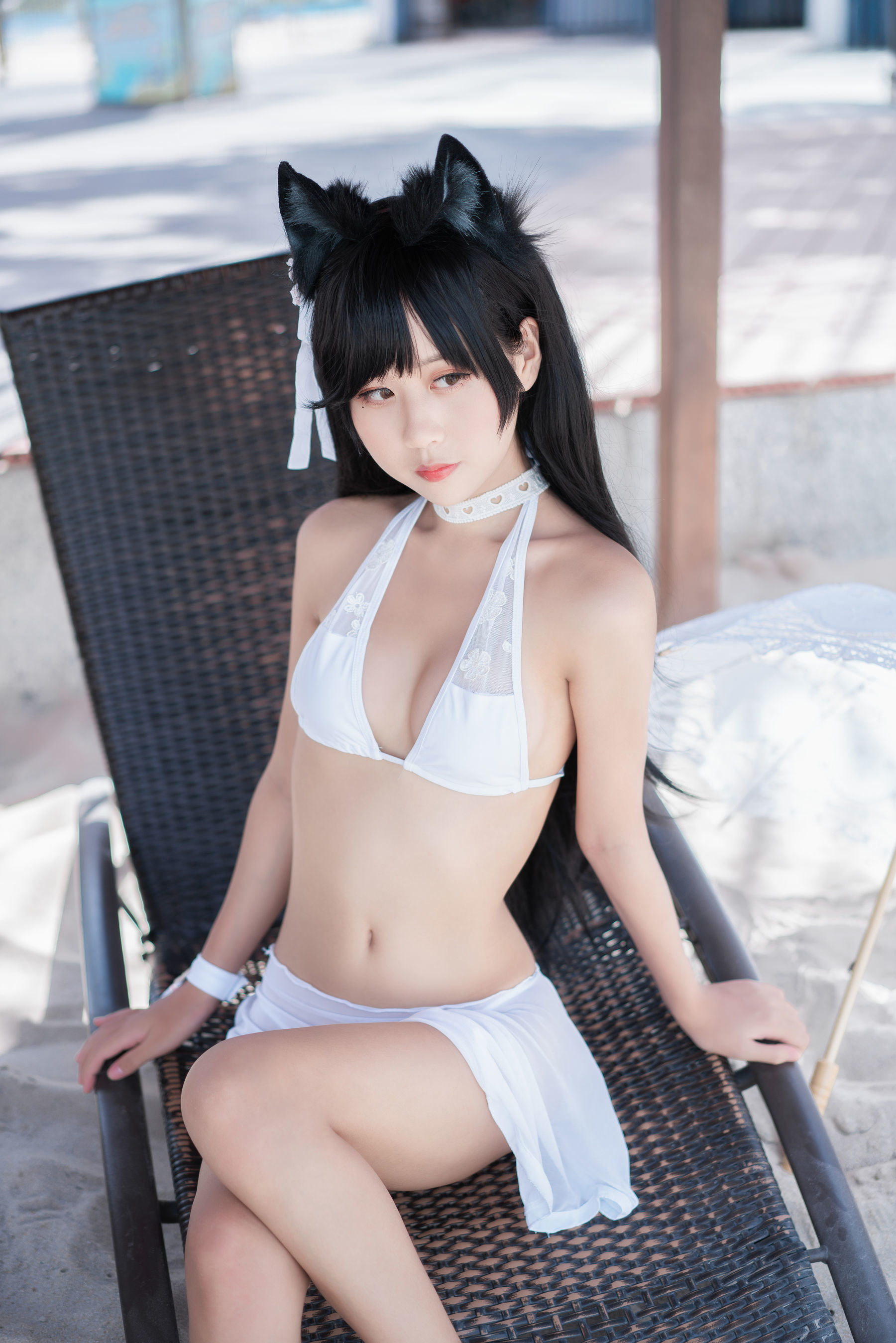 COS Welfare] Sunny Beautiful Girl Meng Ya Er o0 - Atago Swimsuit