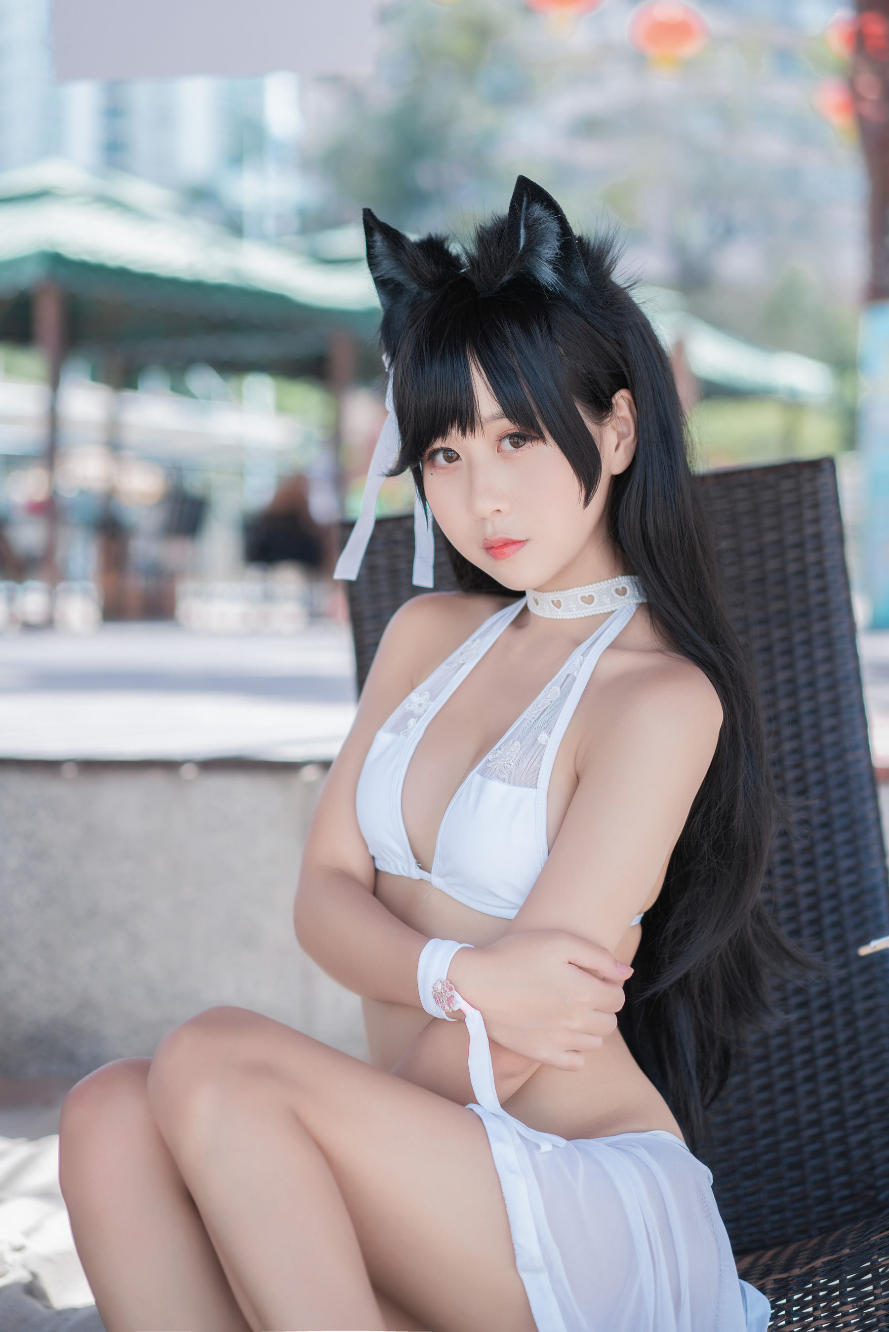 COS Welfare] Sunny Beautiful Girl Meng Ya Er o0 - Atago Swimsuit