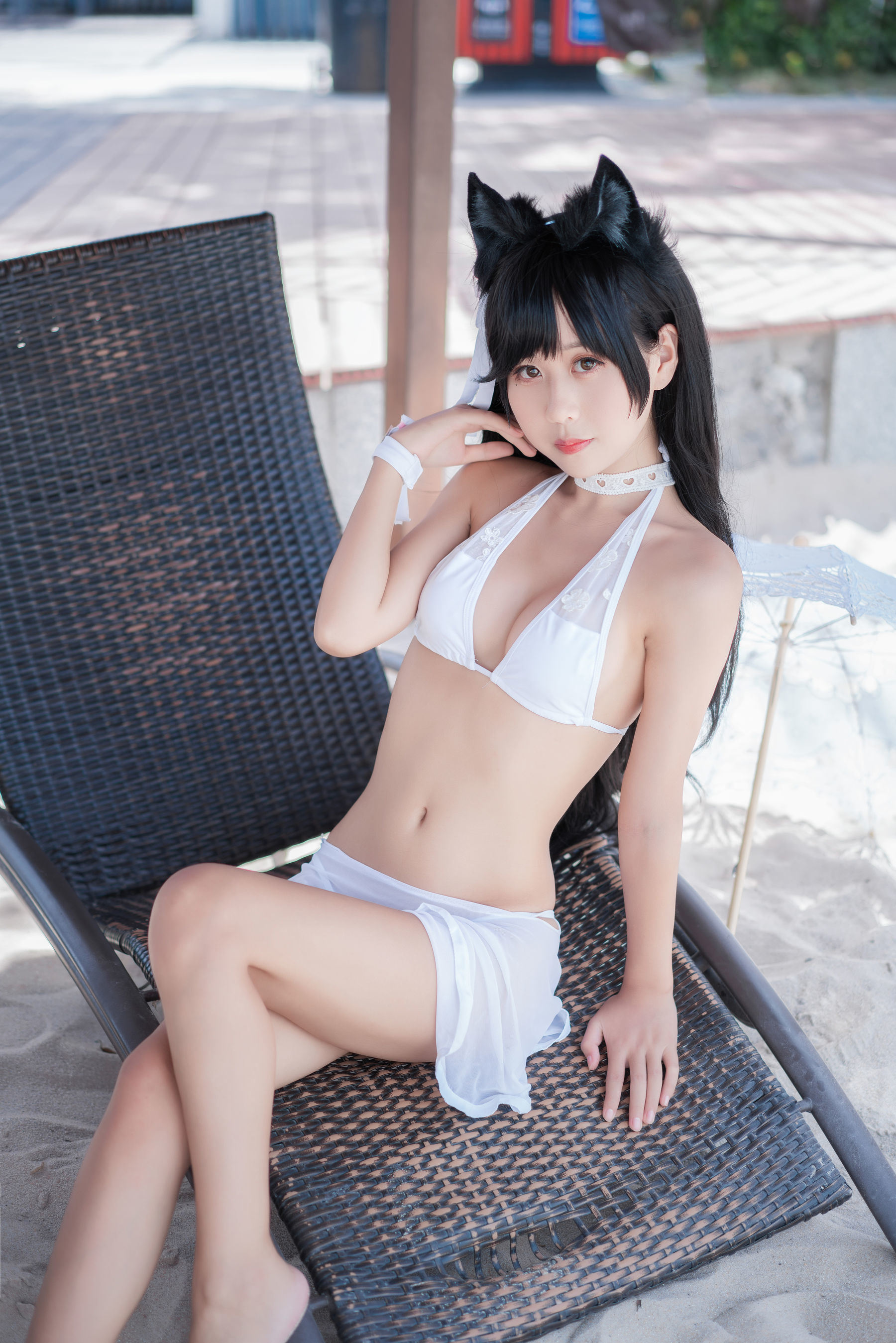 COS Welfare] Sunny Beautiful Girl Meng Ya Er o0 - Atago Swimsuit