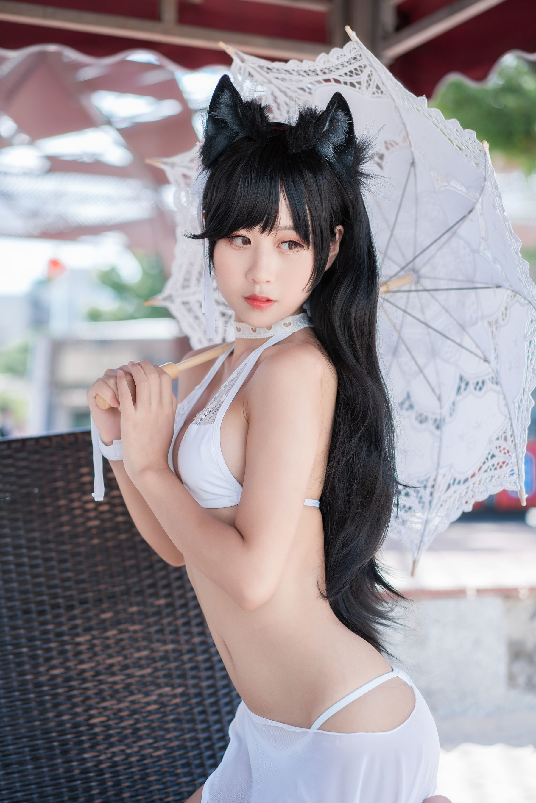 COS Welfare] Sunny Beautiful Girl Meng Ya Er o0 - Atago Swimsuit