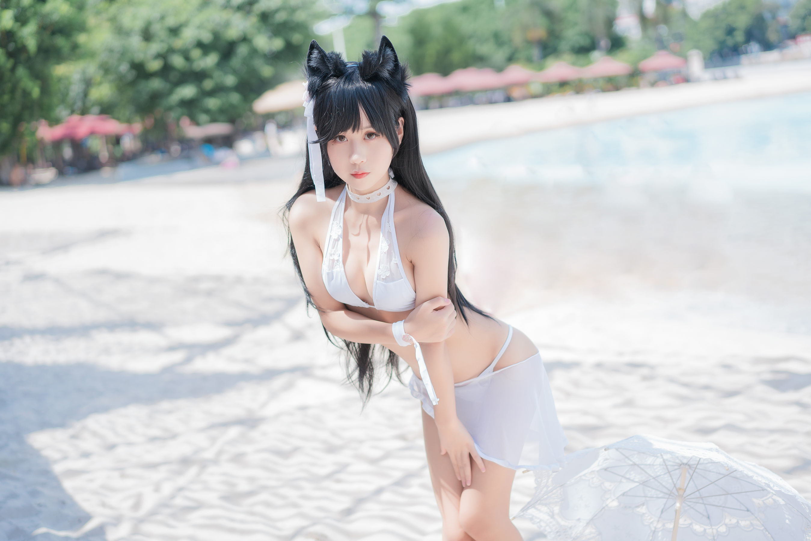 COS Welfare] Sunny Beautiful Girl Meng Ya Er o0 - Atago Swimsuit