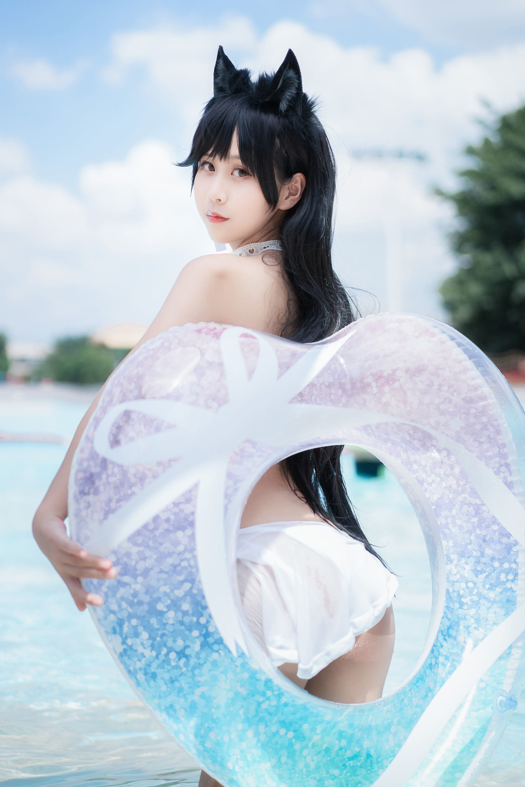 COS福利] 陽光美少女萌芽兒o0 - 愛宕泳裝