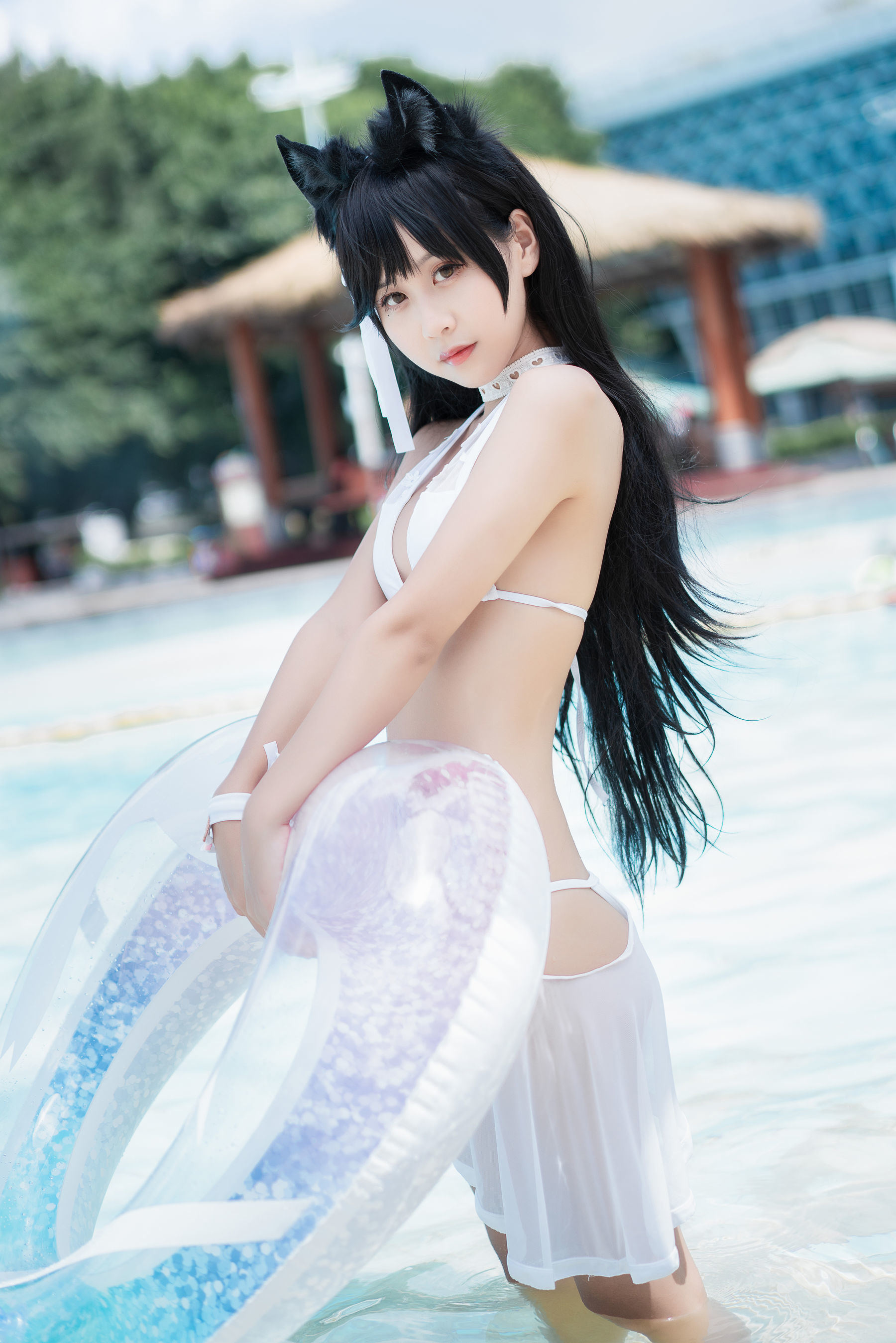 COS福利] 陽光美少女萌芽兒o0 - 愛宕泳裝