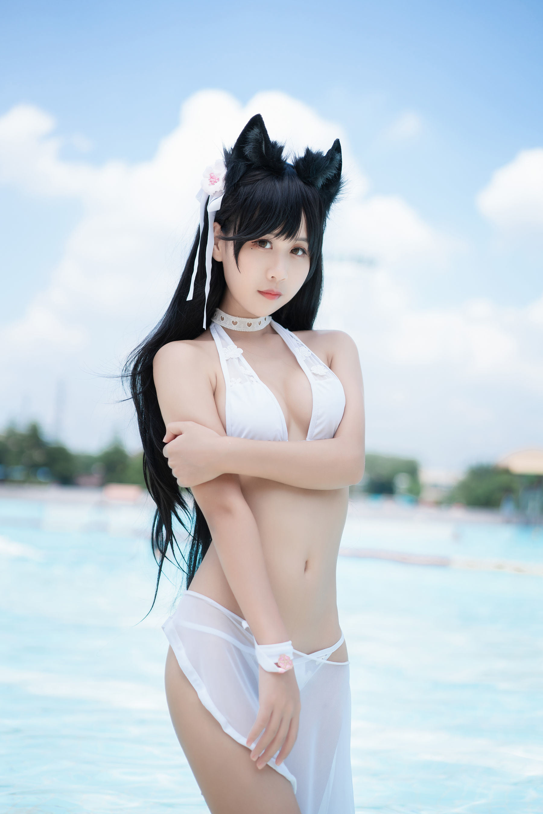COS福利] 陽光美少女萌芽兒o0 - 愛宕泳裝