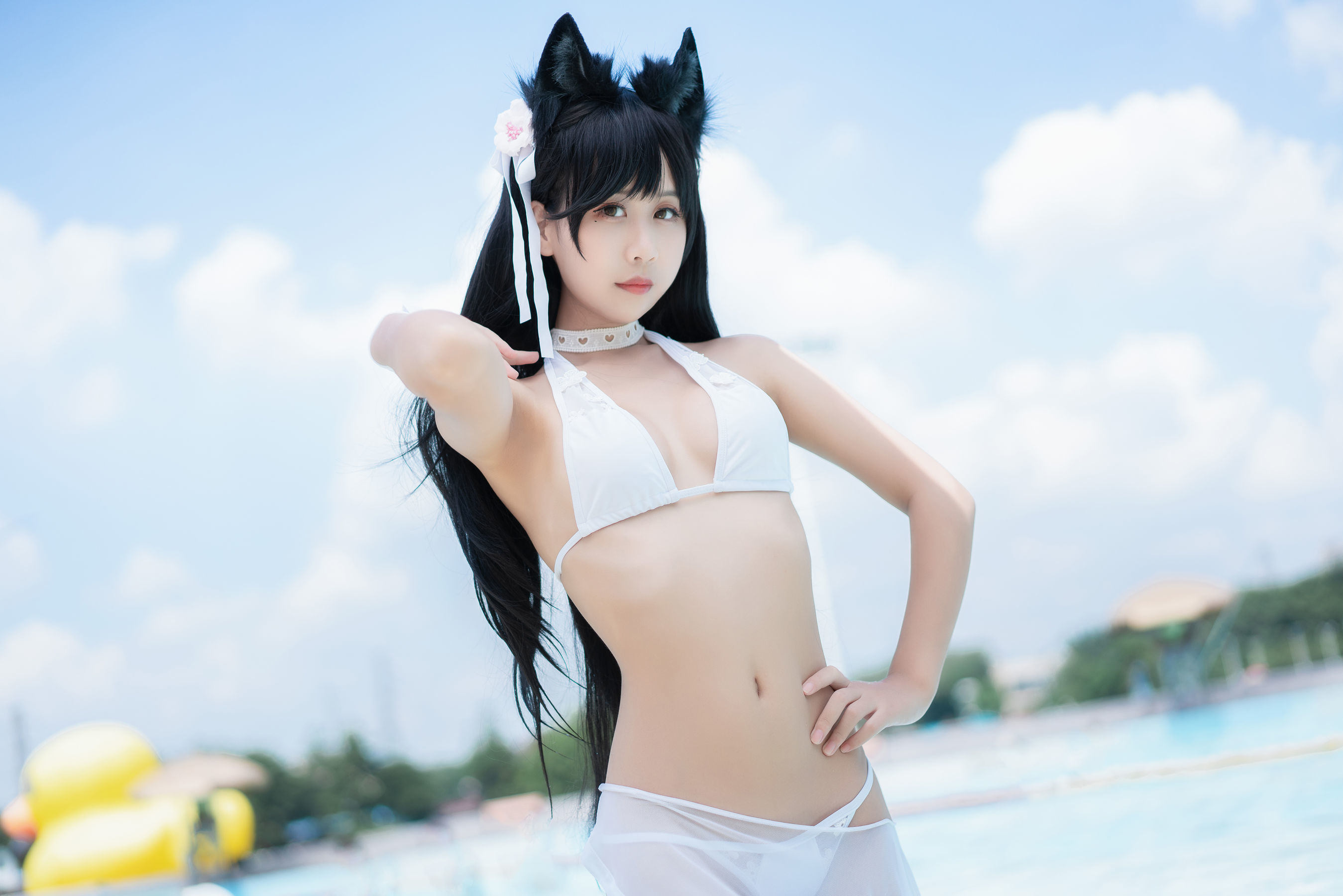 COS Welfare] Sunny Beautiful Girl Meng Ya Er o0 - Atago Swimsuit