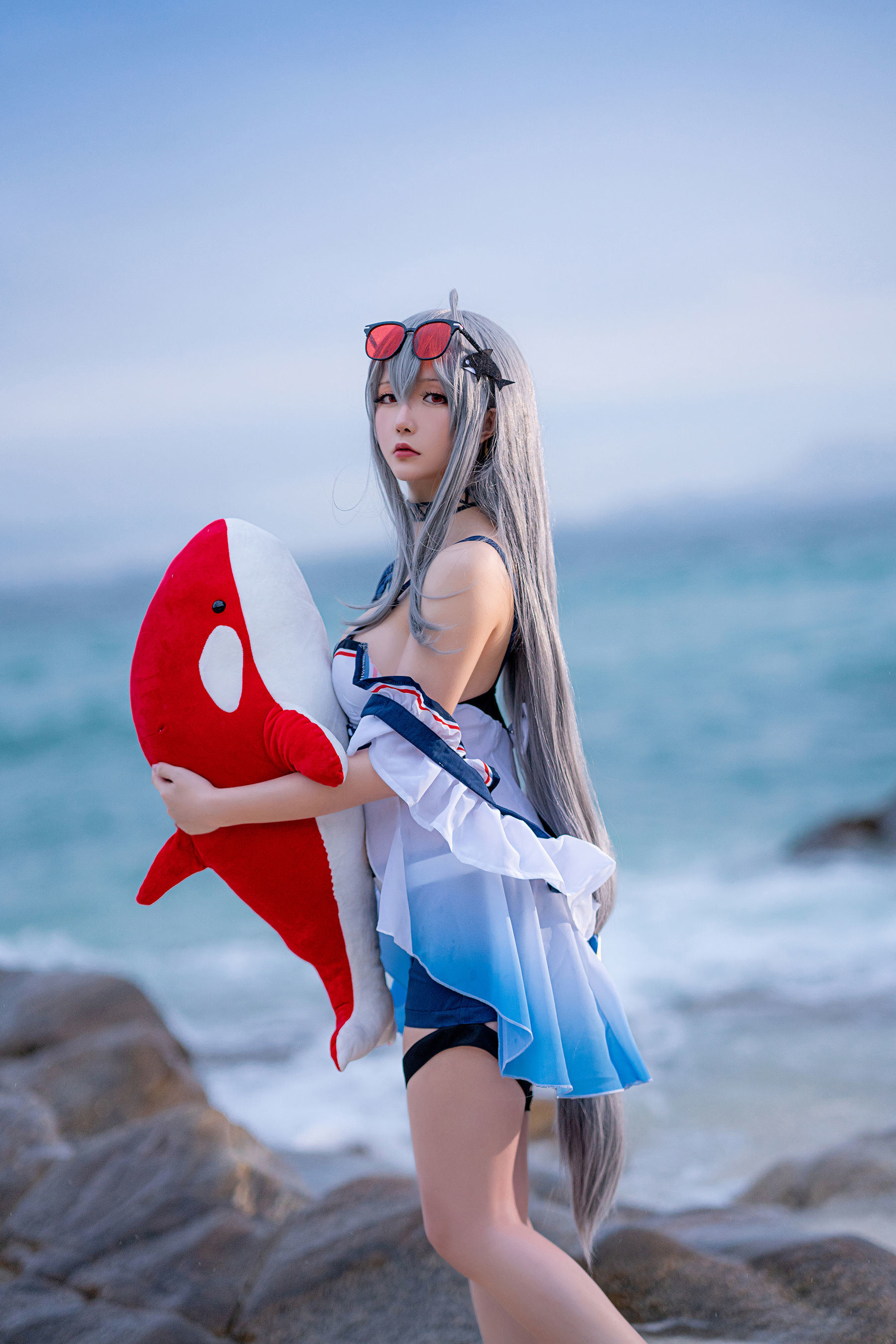 COS福利] Coser小姐姐星之遲遲 - 明日方舟《斯卡蒂》