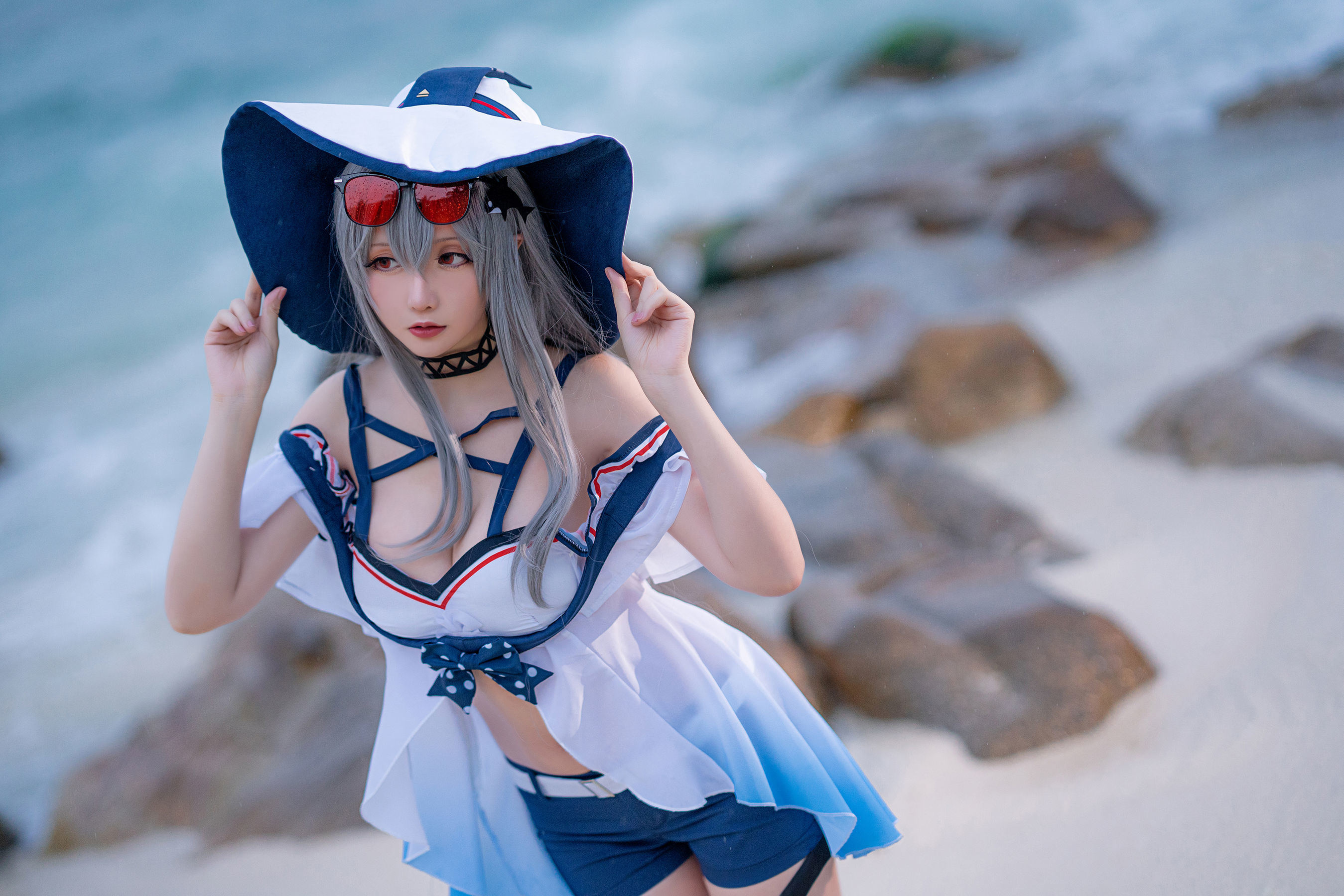 COS福利] Coser小姐姐星之遲遲 - 明日方舟《斯卡蒂》