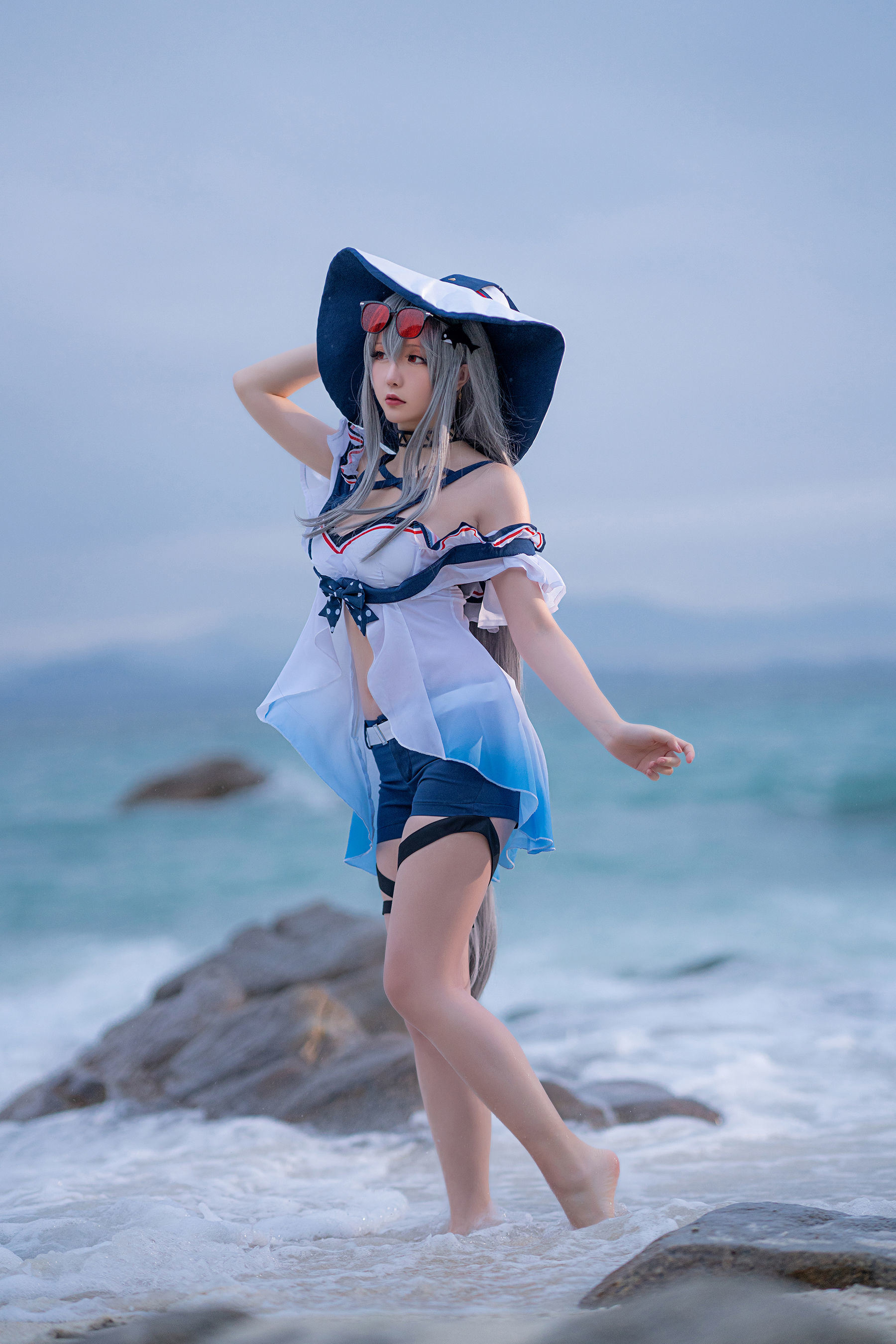 COS福利] Coser小姐姐星之遲遲 - 明日方舟《斯卡蒂》