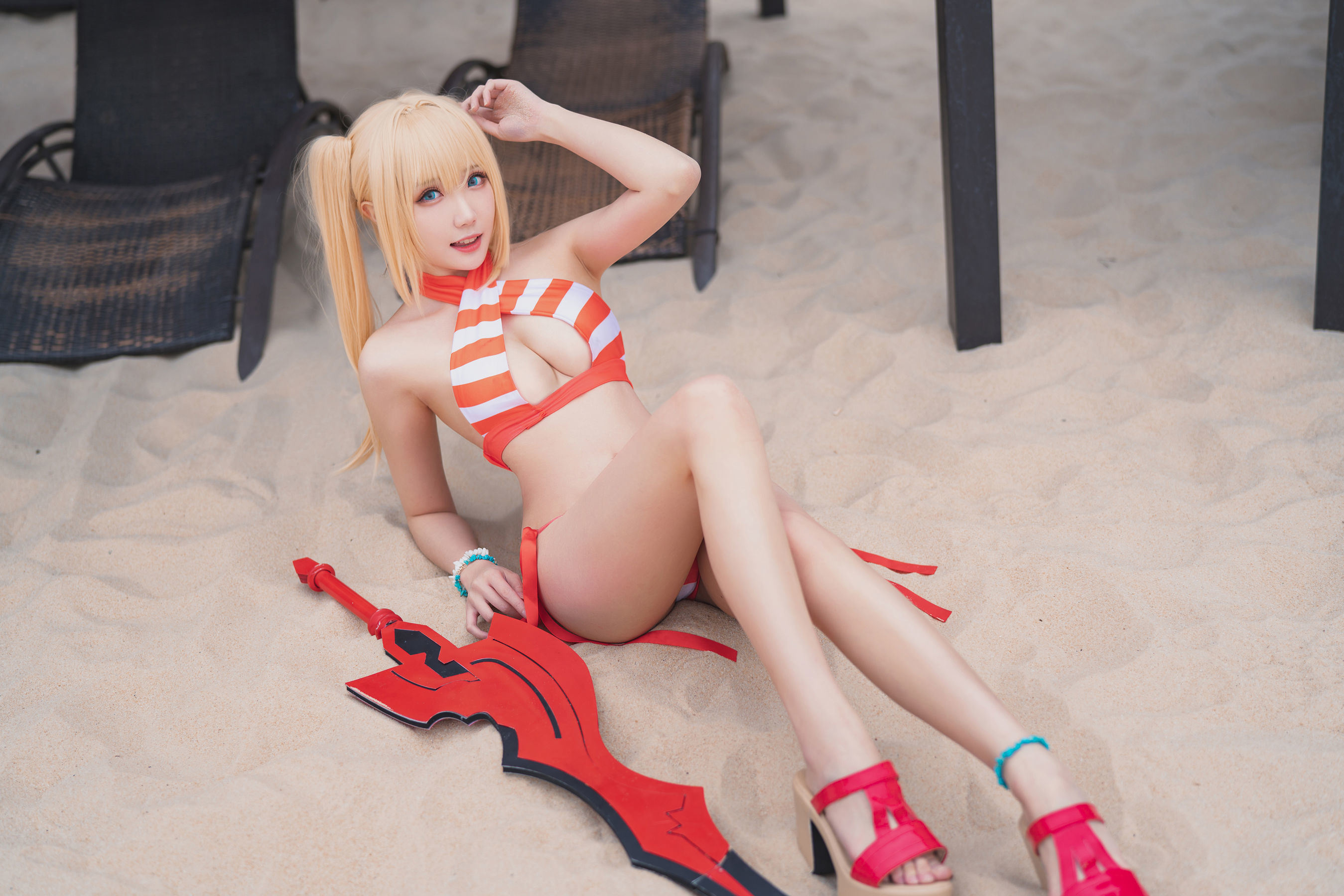 COS Phúc lợi] Coser Gua Hi Jang Phúc lợi - Nero Đồ bơi