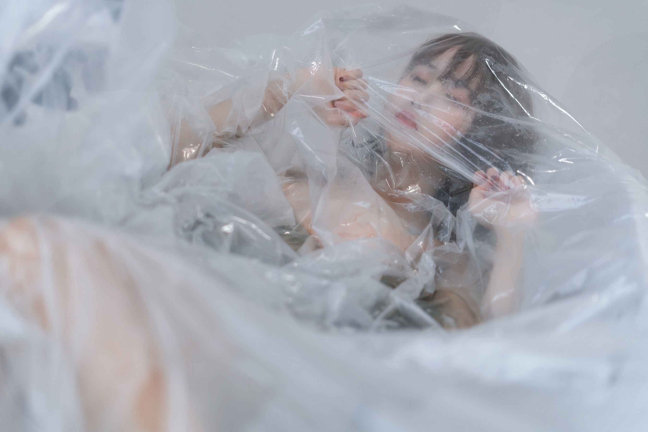 COS Welfare] Weibo Meizi San Du_69 - Blue Sleeping Skirt