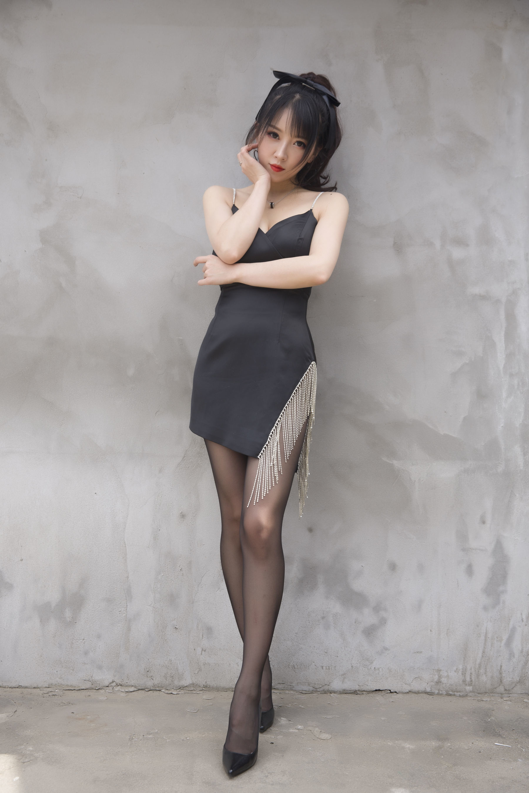 COS福利] 鬥魚主播小女巫露娜 - 黑色流蘇