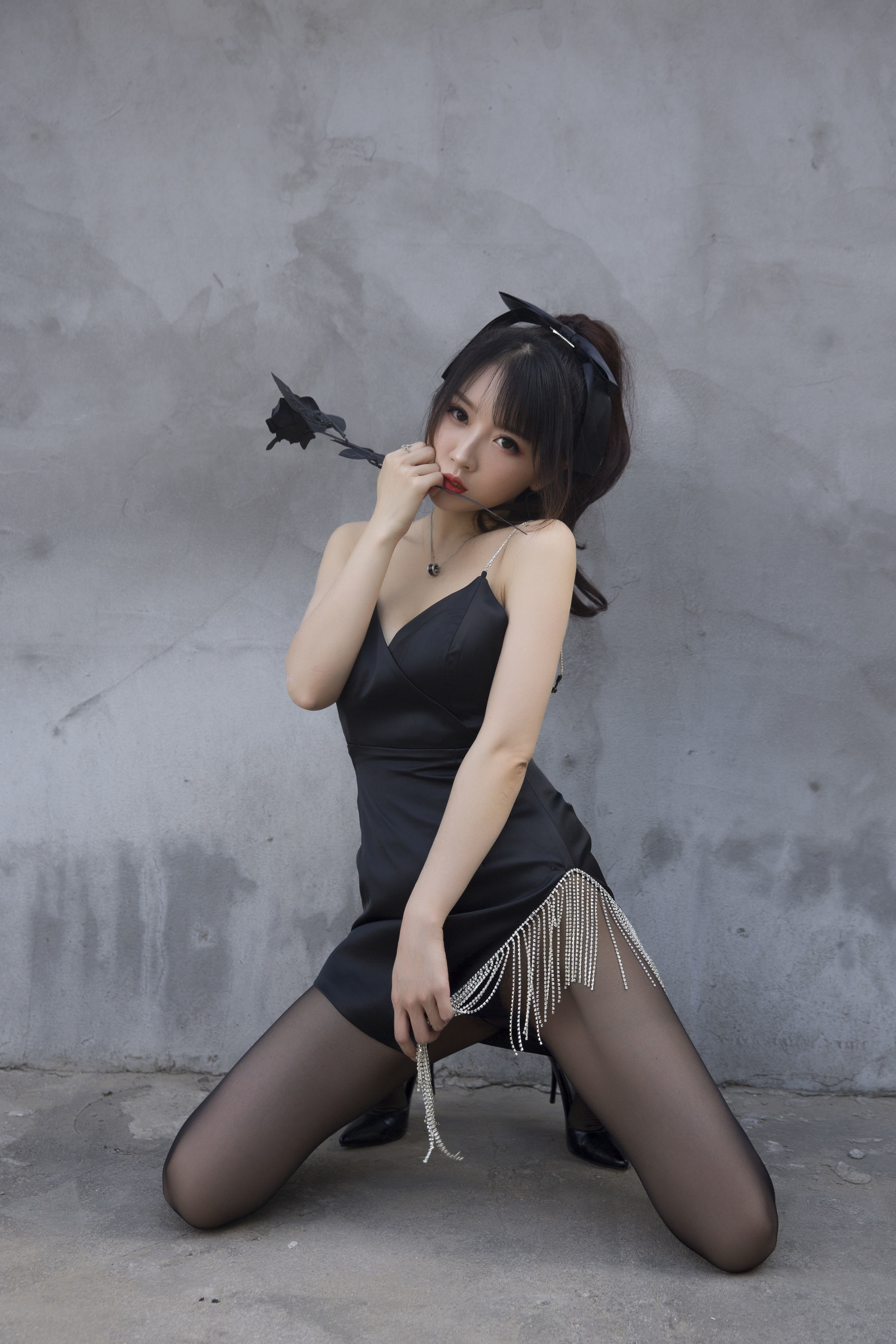 COS福利] 鬥魚主播小女巫露娜 - 黑色流蘇