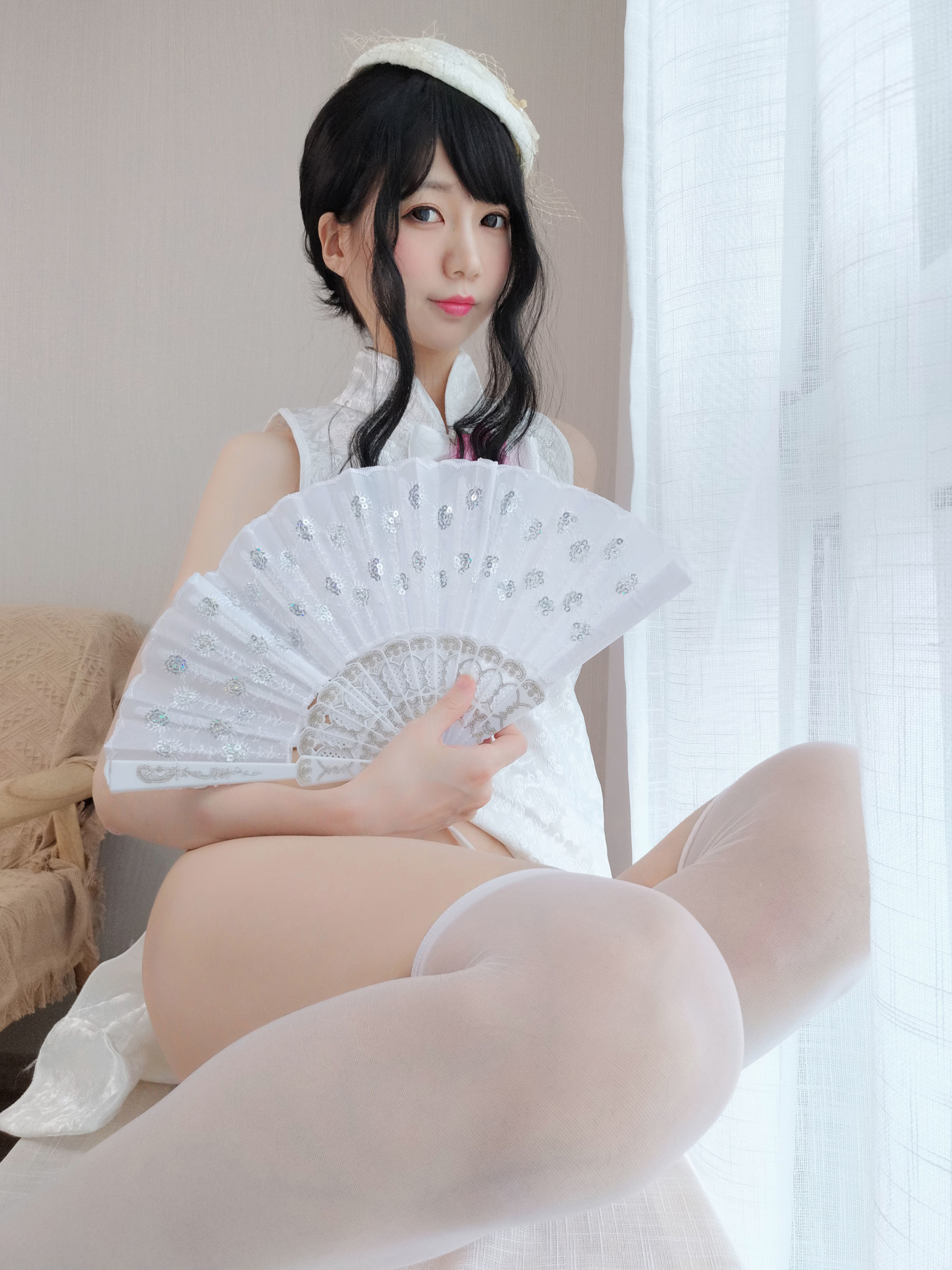 Cosplay Welfare] Nagisa Monster Meow [Fantia] - Pure White Cheongsam