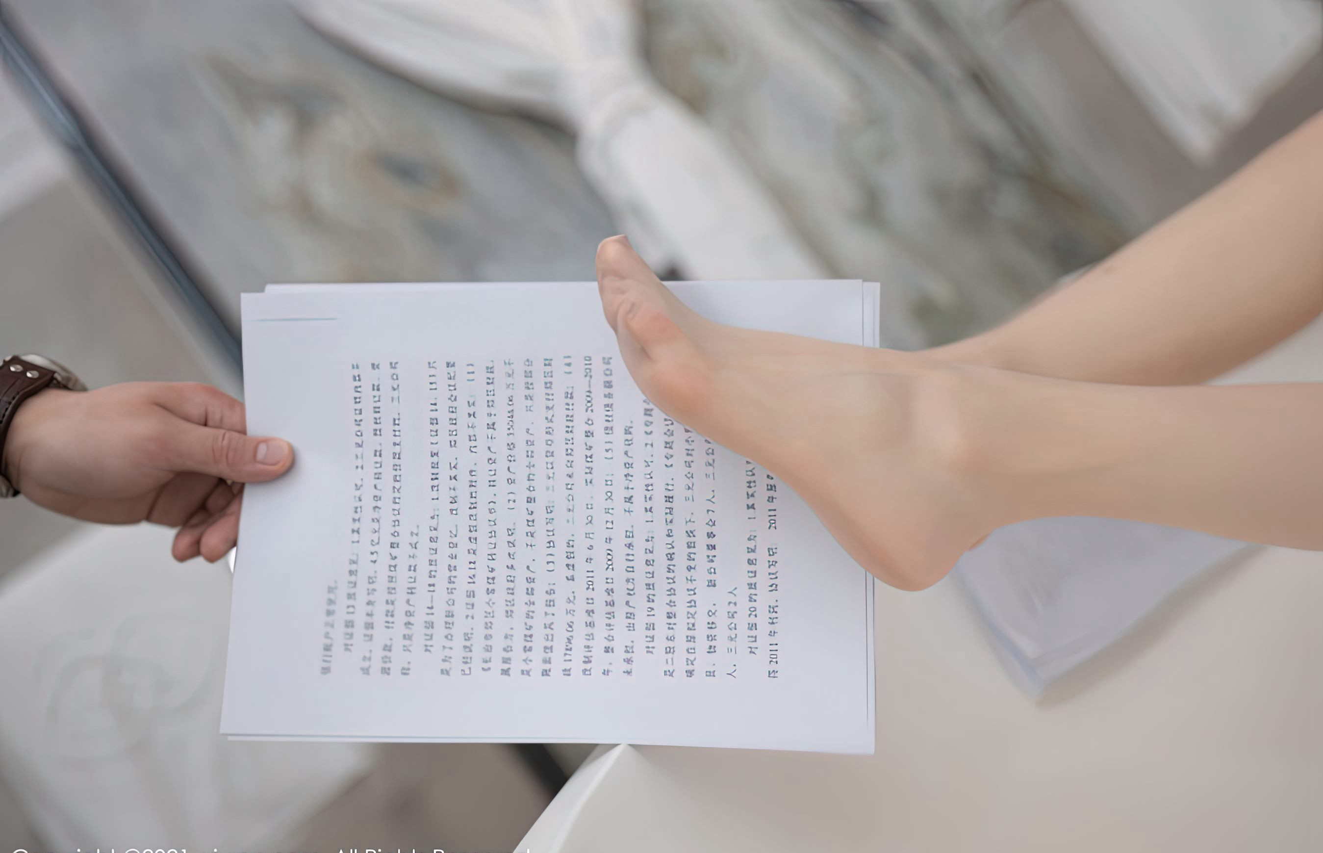 私人祕書魚子醬菲什性感制服短裙肉絲襪豐滿美臀肉絲襪美腿