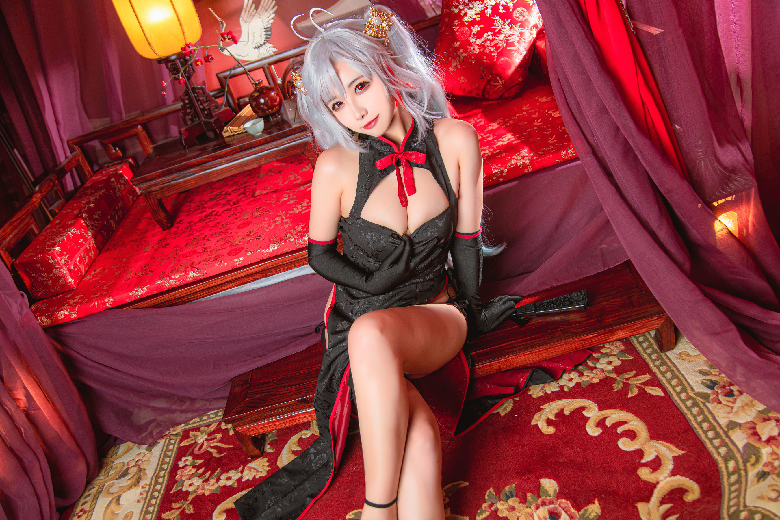 コスプレ福利] 微博の妹子 モモコ葵葵 - ユーゲンの旗袍