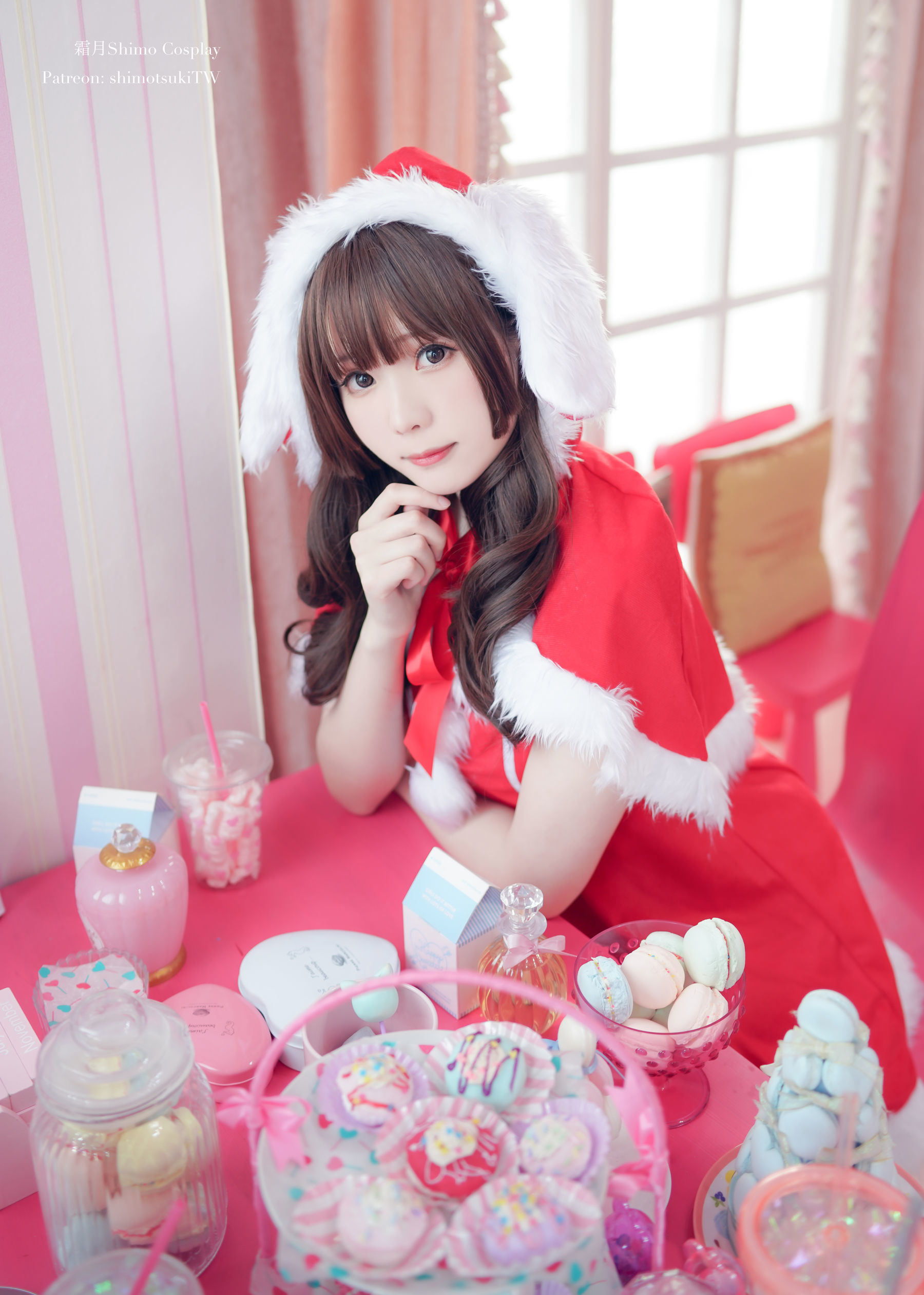 COS Phúc Lợi] Cô gái Weibo Sương Nguyệt Shimo - Thỏ Giáng Sinh