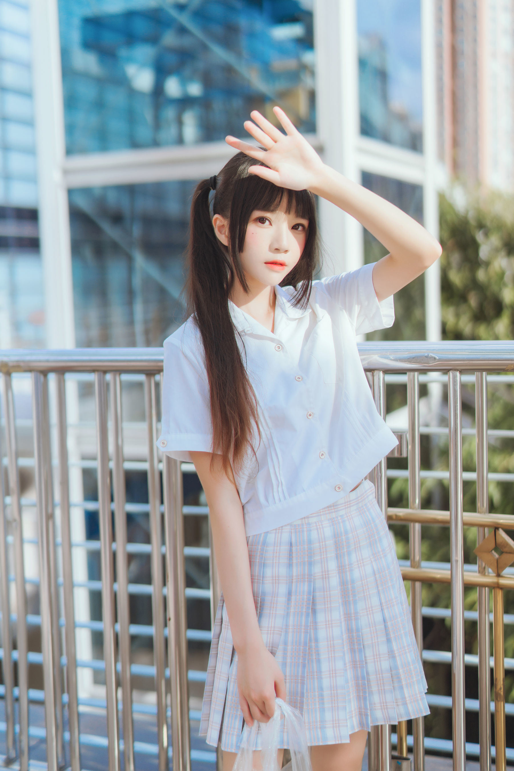 COS福利] 櫻桃喵 - 少女之淺色系