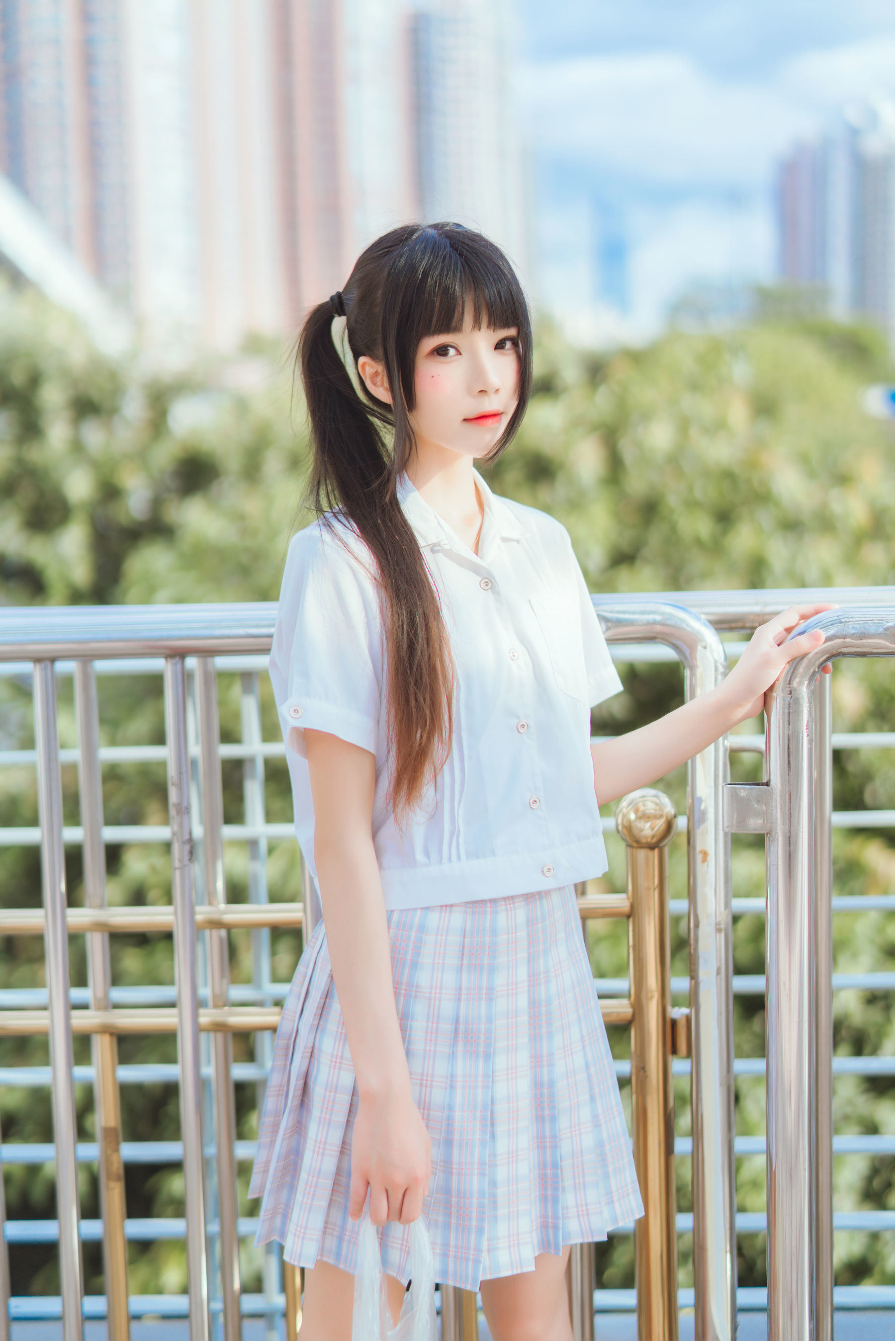 COS福利] 櫻桃喵 - 少女之淺色系