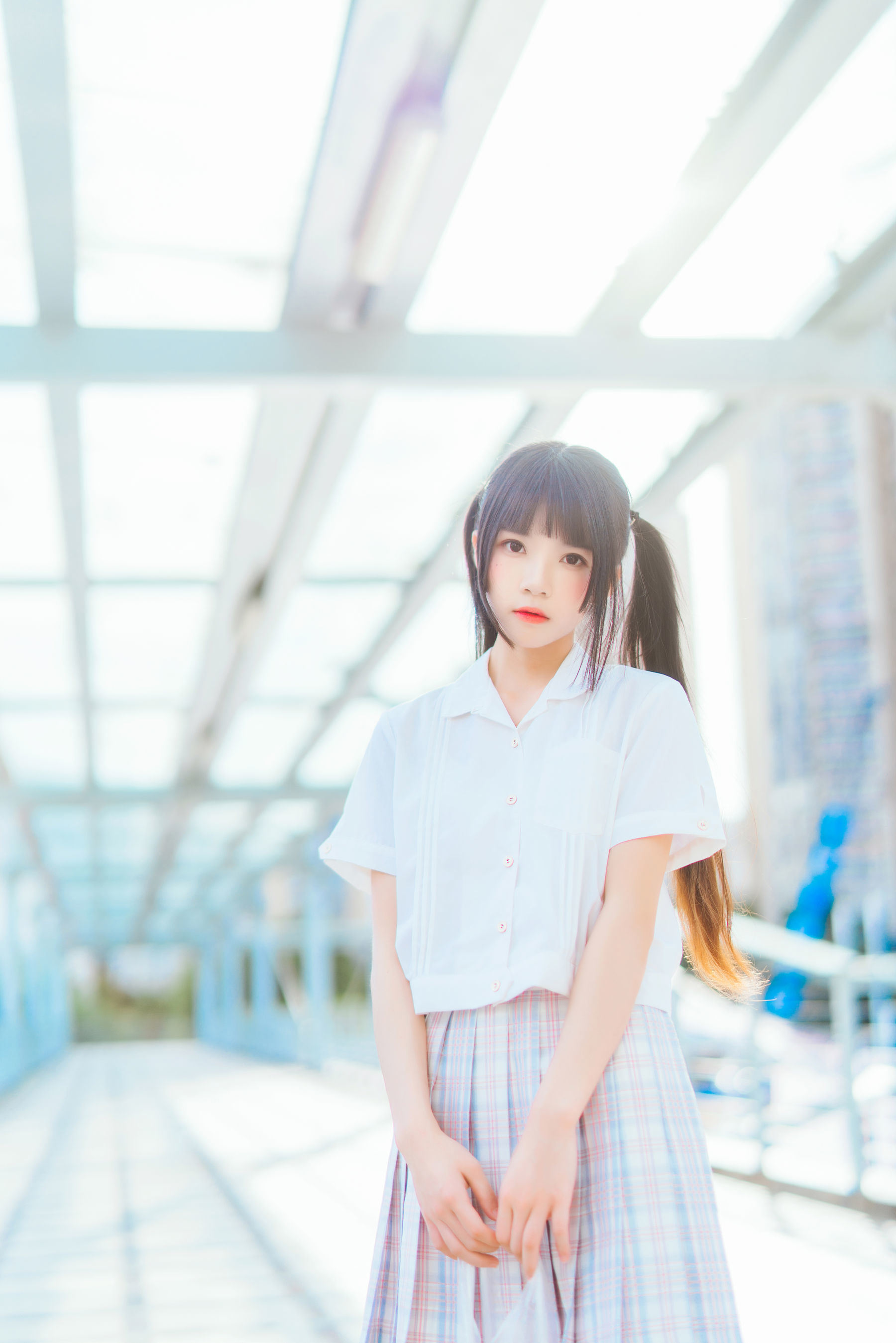 COS福利] 櫻桃喵 - 少女之淺色系