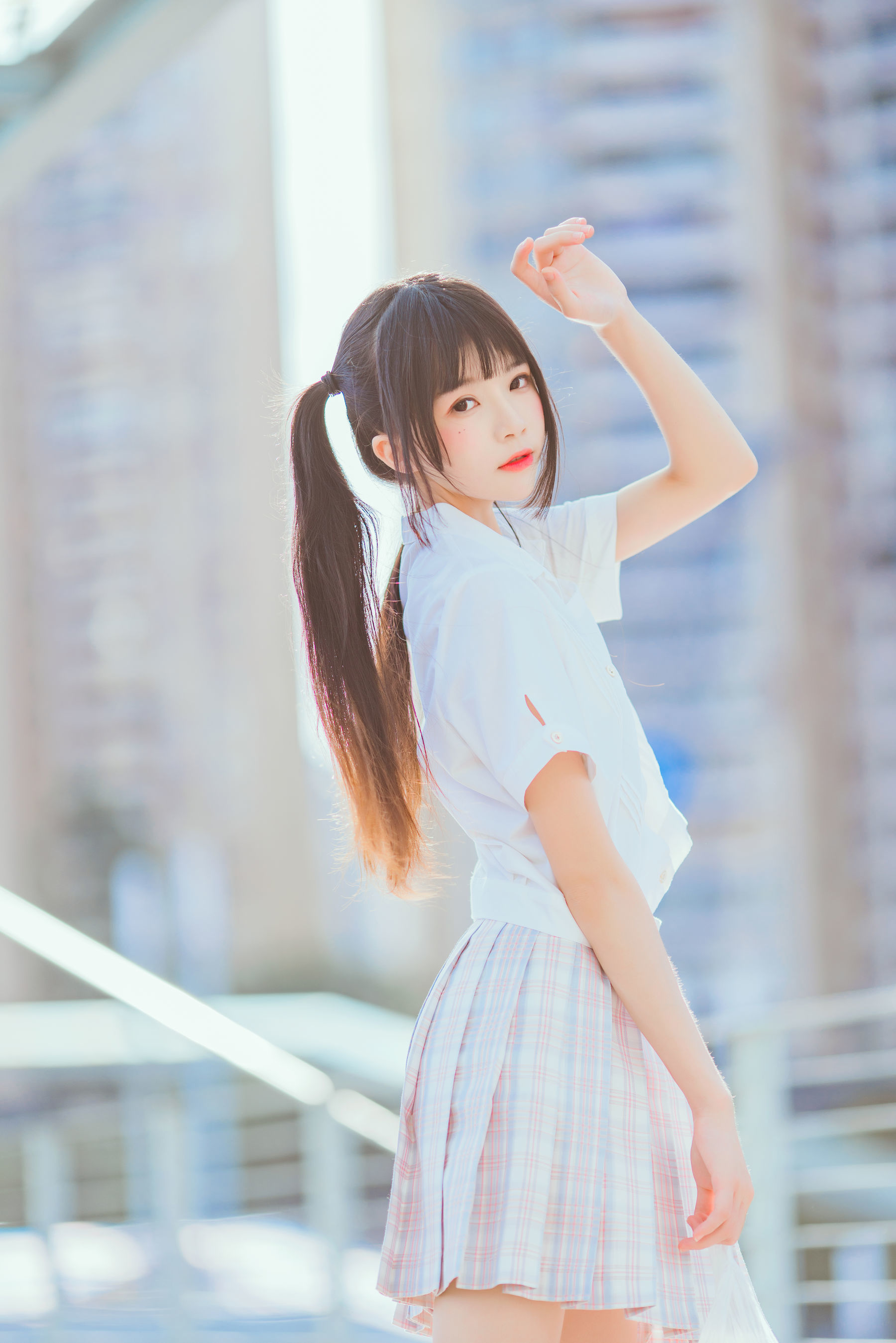 COS福利] 櫻桃喵 - 少女之淺色系