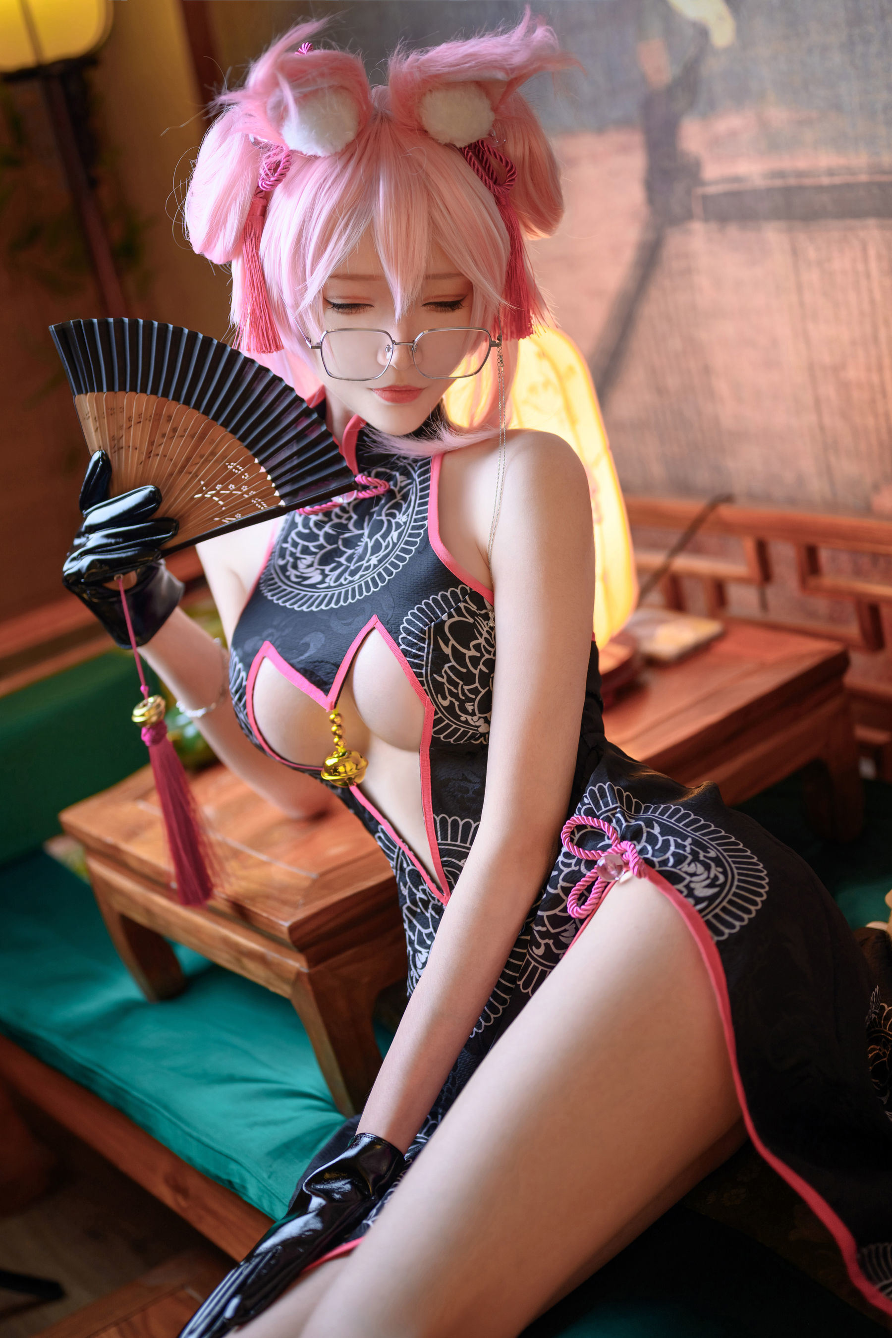 コスプレ福利] 長脚コサー青青子JS - 高揚2号本