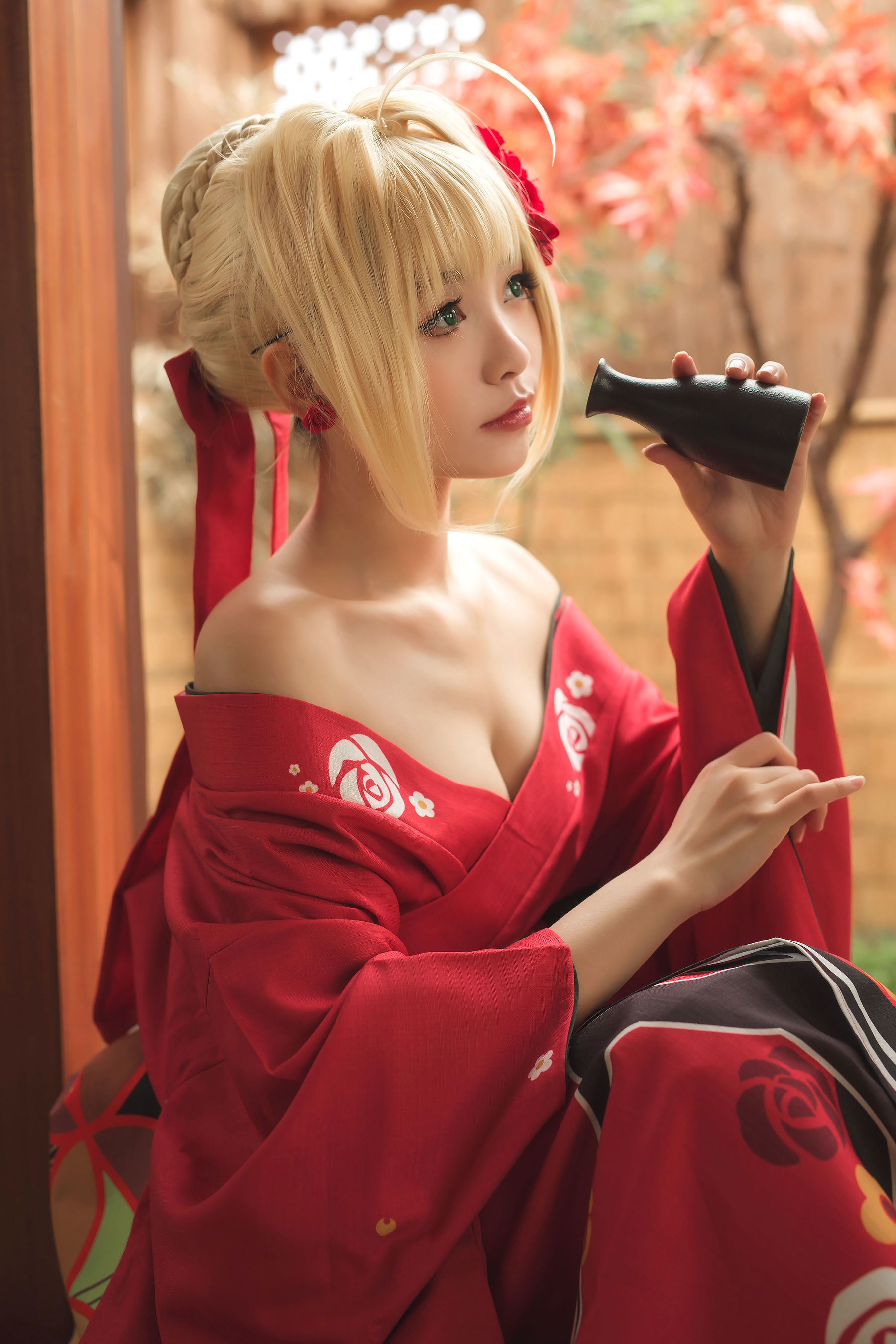 COS Phúc lợi] Blogger Anime Đại Đại Cuộn Cuộn Nhỏ Cuộn - Bái kiến Nữ hoàng Bệ hạ