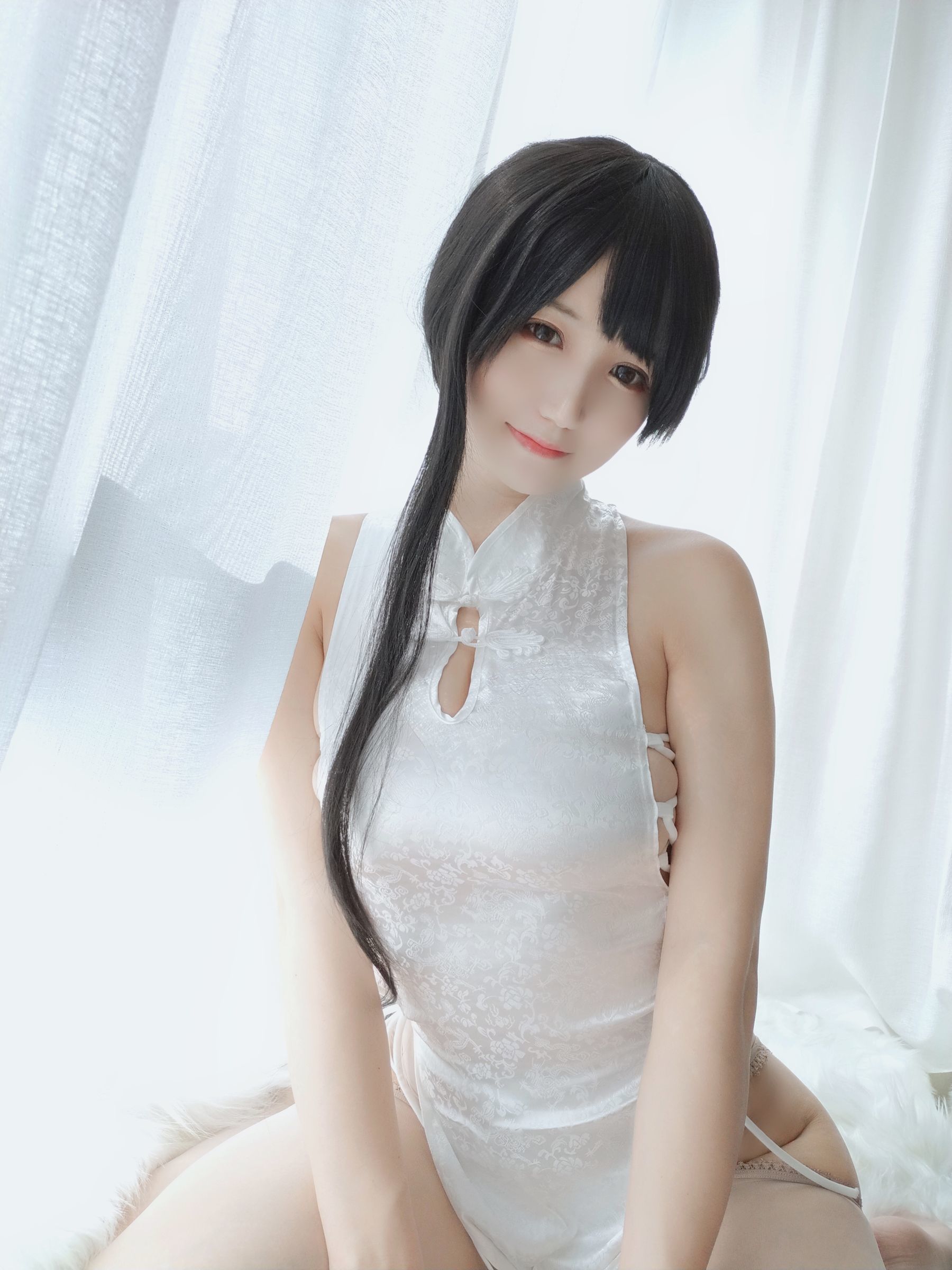 COS Phúc lợi] Blogger anime Xiaocang Chiyo w - Áo cờ