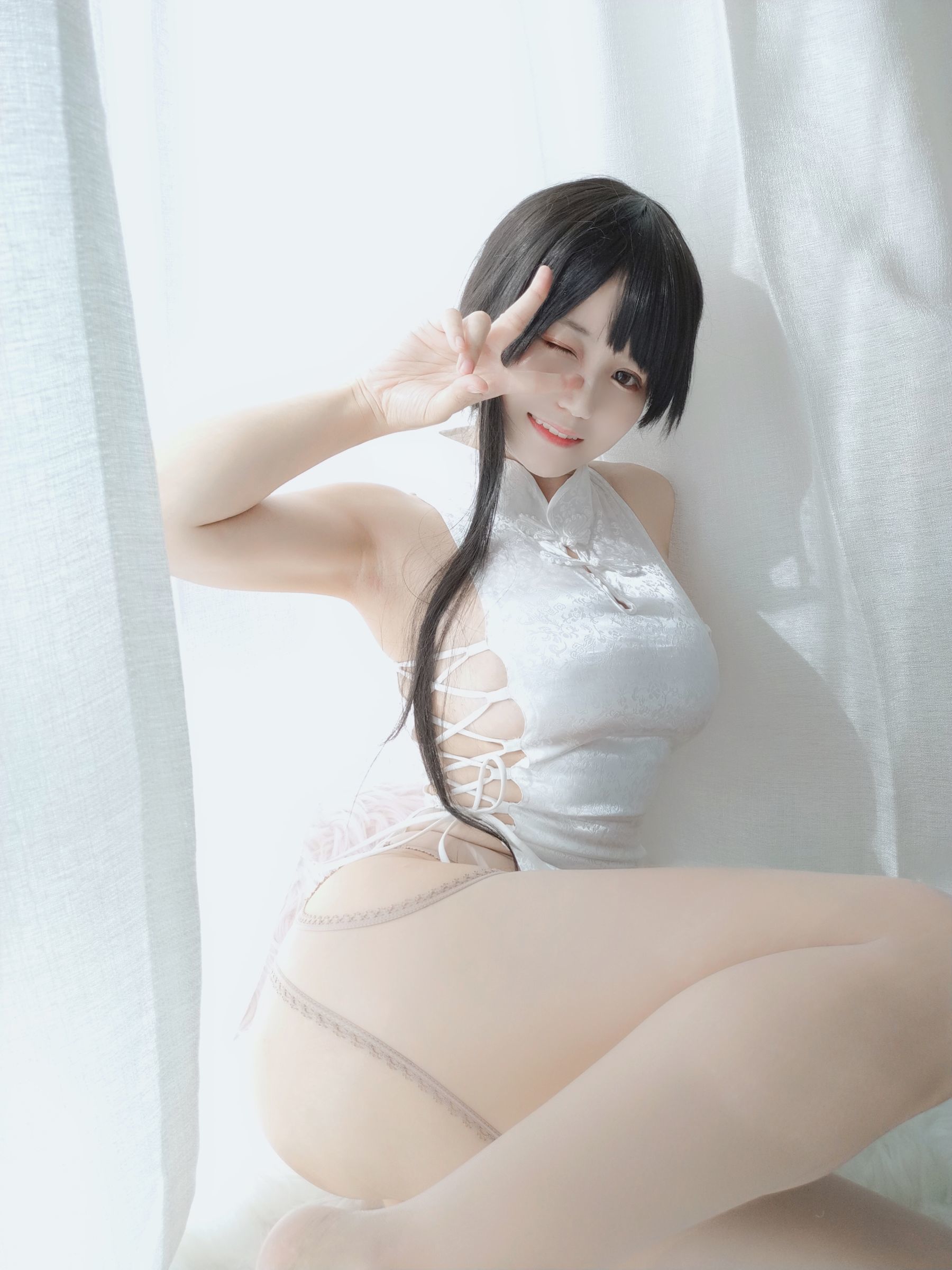 COS Phúc lợi] Blogger anime Xiaocang Chiyo w - Áo cờ