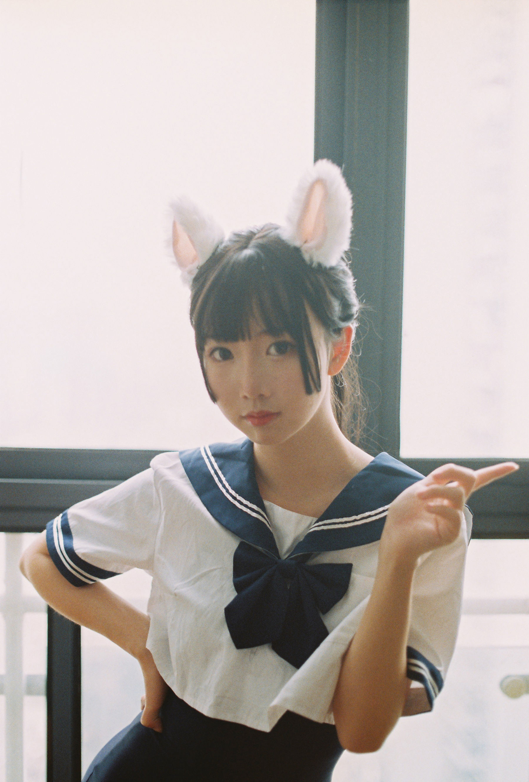 COS福利] 可愛人氣Coser麵餅仙兒 - 水手服 死庫水