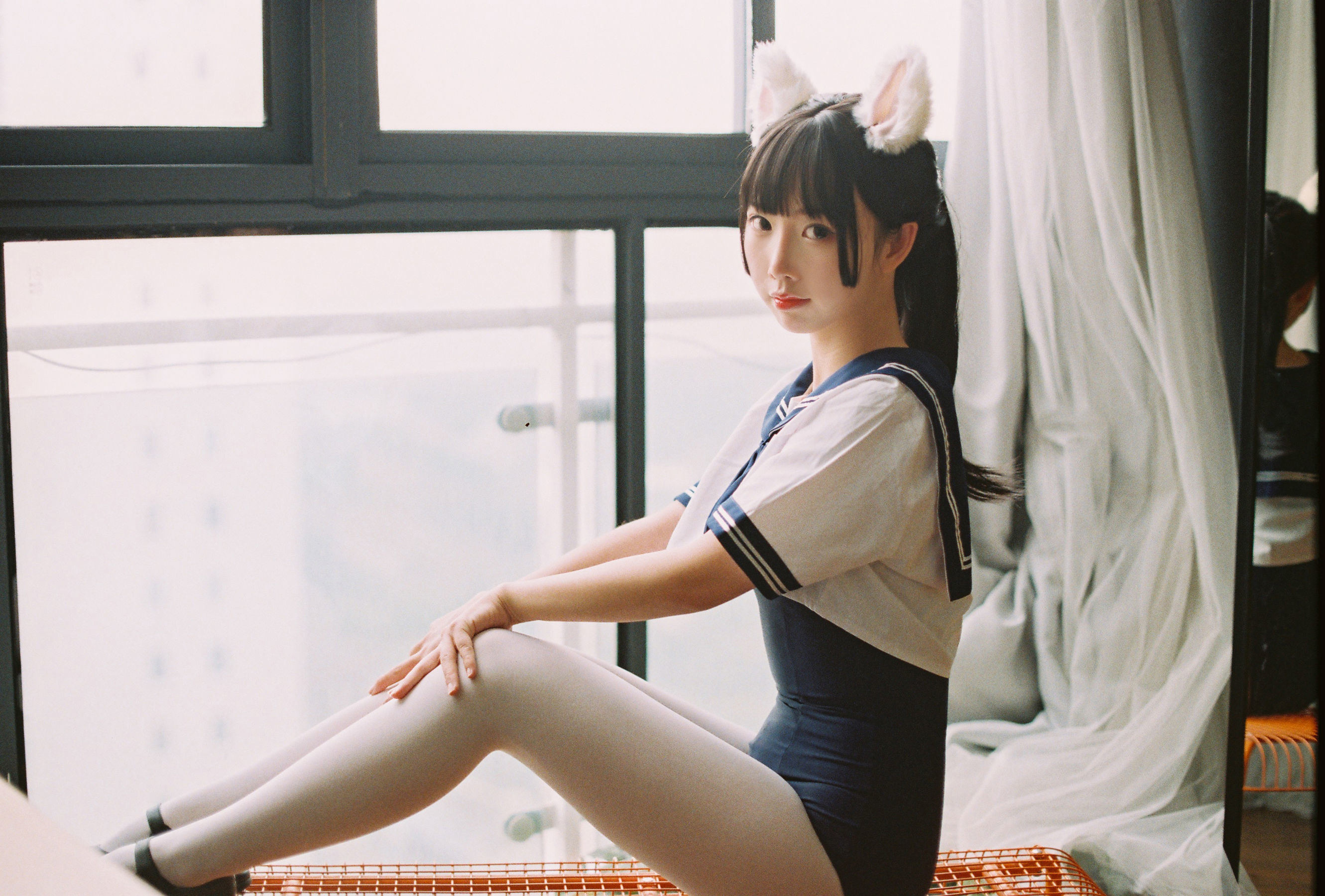 COS福利] 可愛人氣Coser麵餅仙兒 - 水手服 死庫水