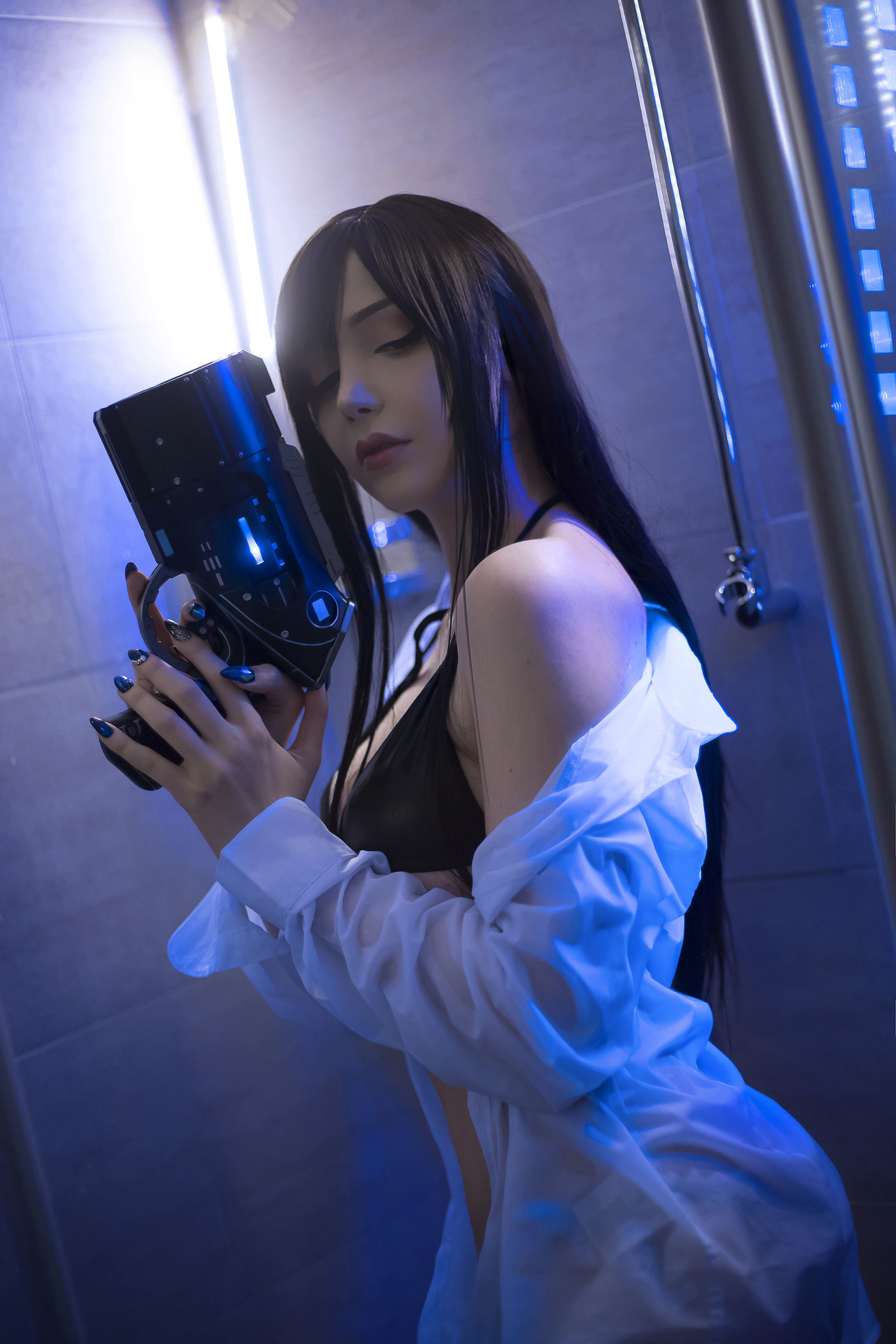 COS ผลประโยชน์] สาวสวยจากต่างประเทศ SayaTheFox - การยั่วเย้าในห้องน้ำ