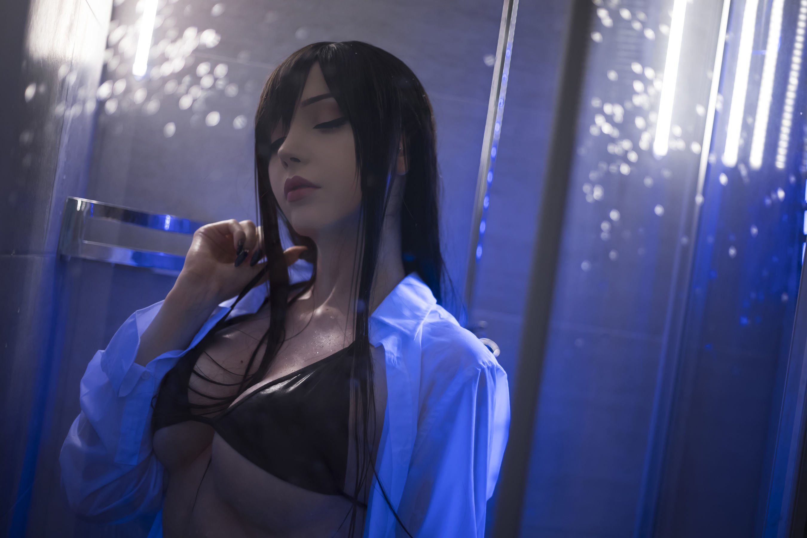 COS ผลประโยชน์] สาวสวยจากต่างประเทศ SayaTheFox - การยั่วเย้าในห้องน้ำ