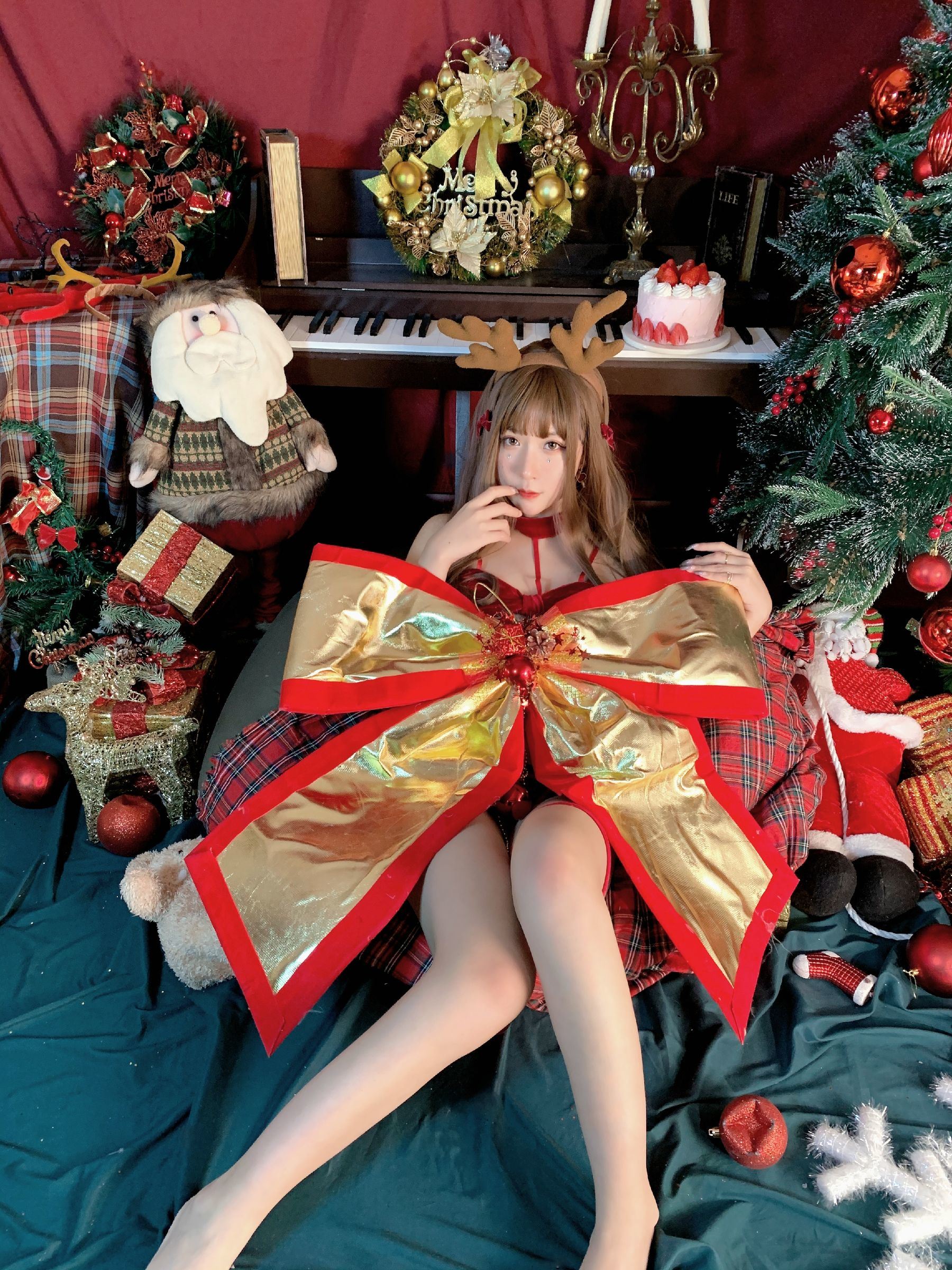 COS Welfare] Busty Cat Nine-chan Sakura - Christmas Special