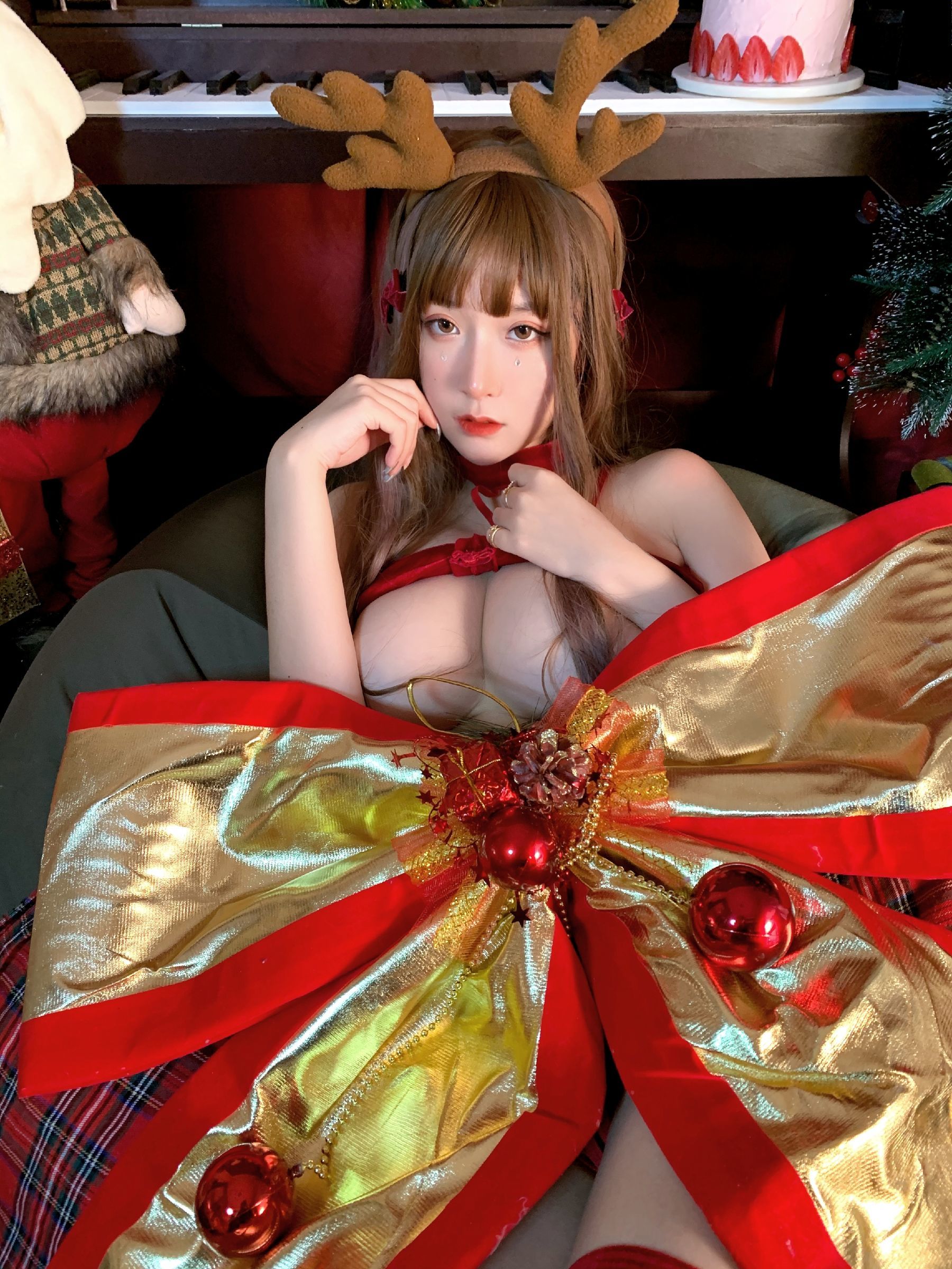 COS Welfare] Busty Cat Nine-chan Sakura - Christmas Special