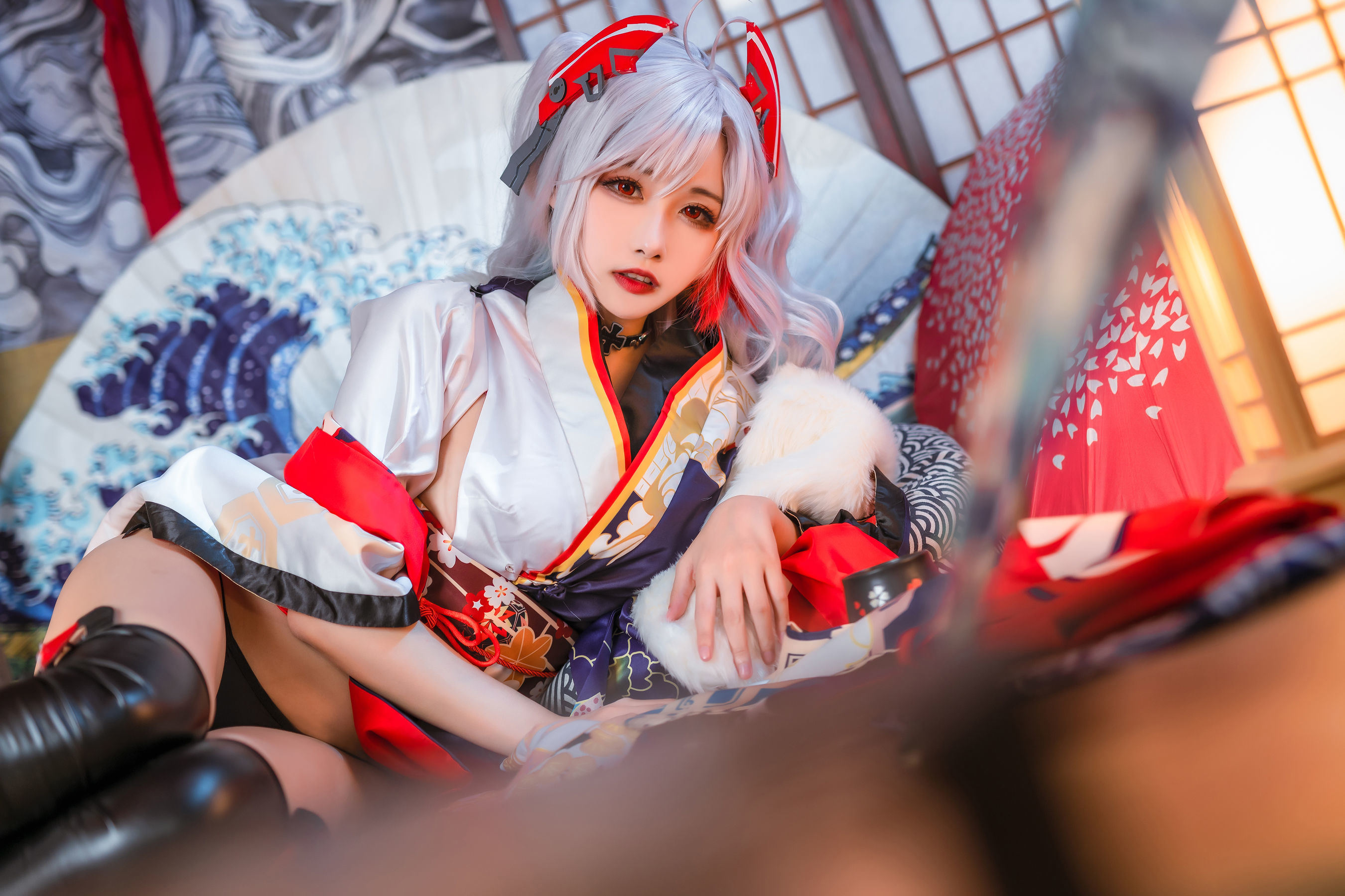 COS福利] 微博妹子Momoko葵葵 - 歐根之和服