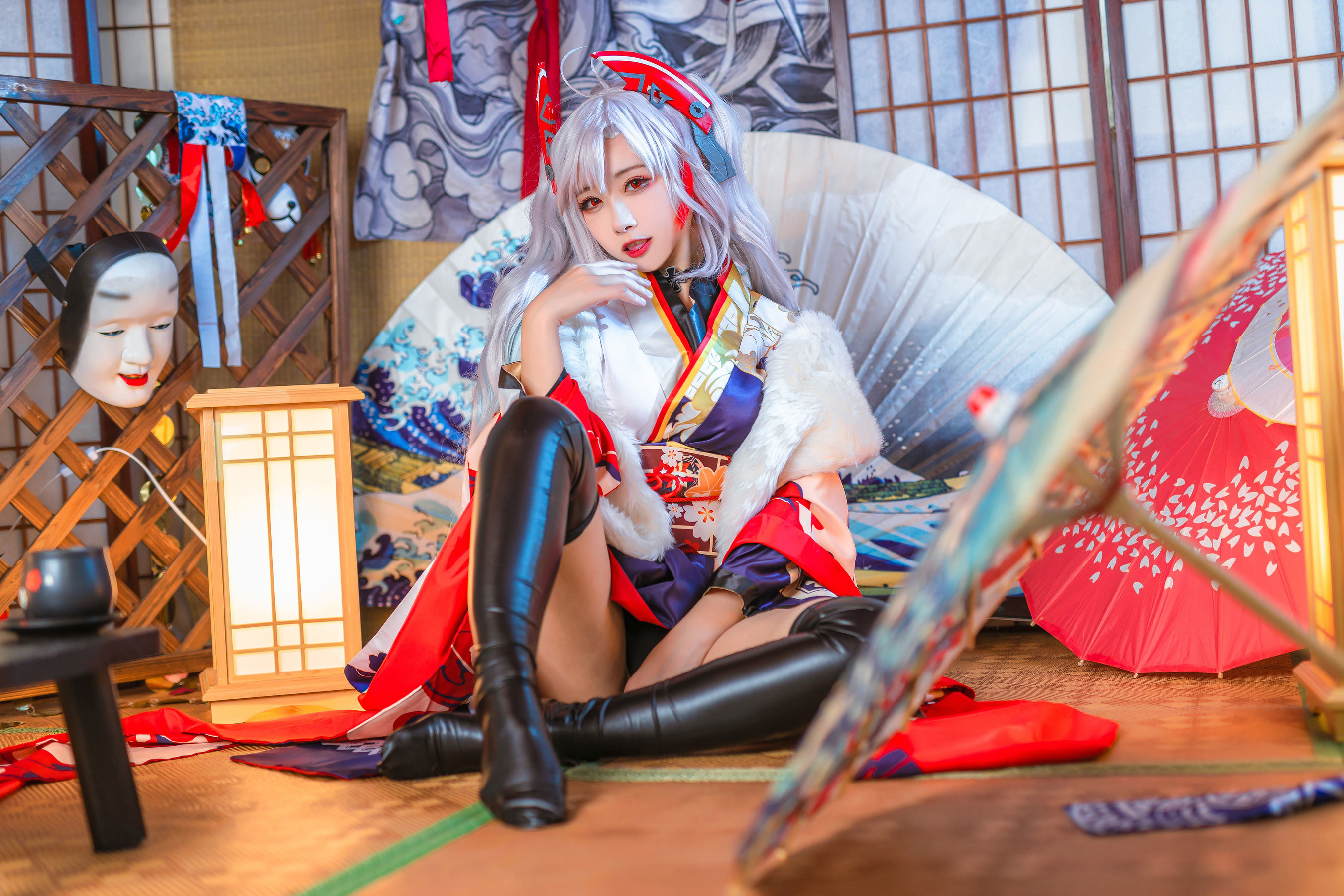 COS福利] 微博妹子Momoko葵葵 - 歐根之和服