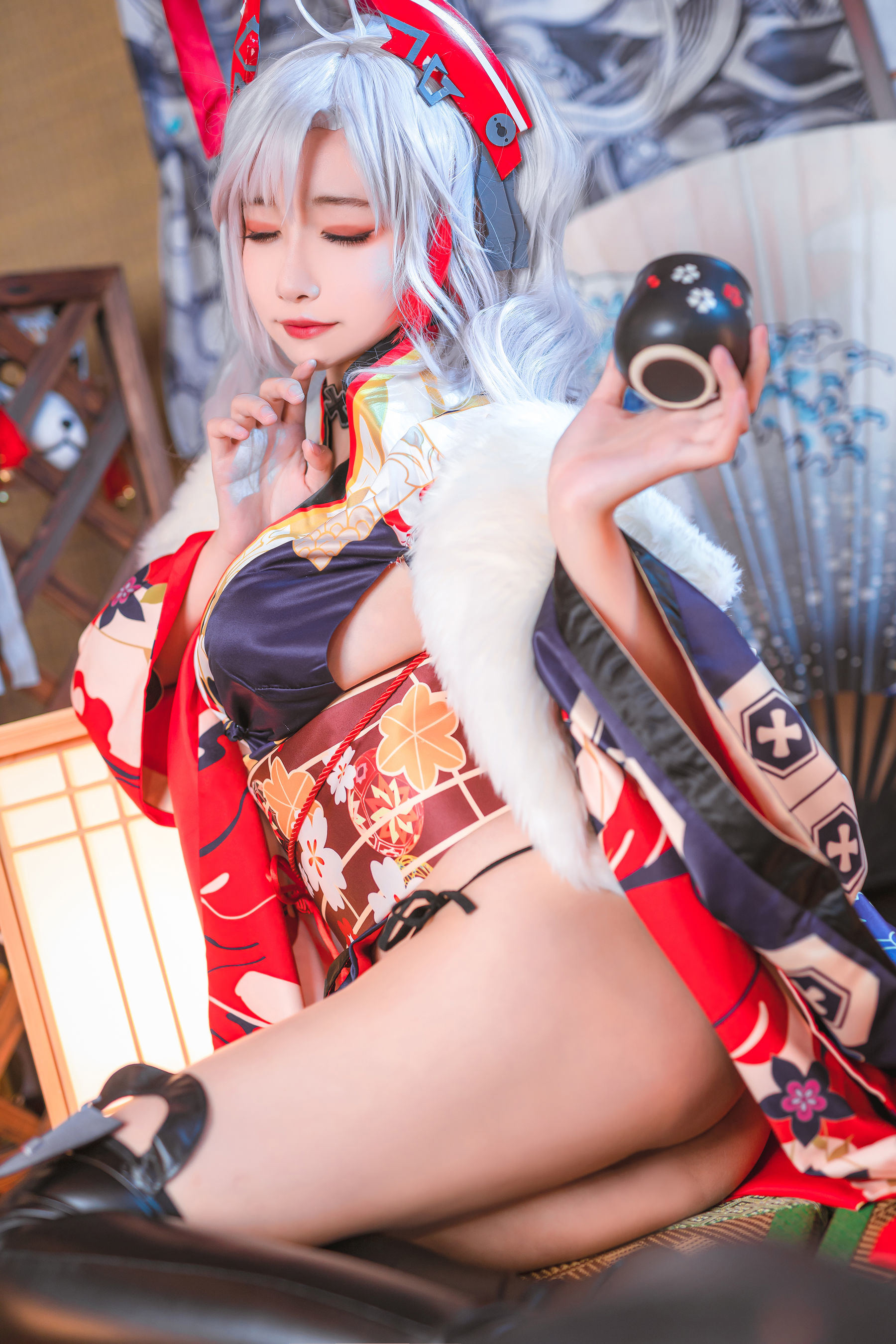 COS福利] 微博妹子Momoko葵葵 - 歐根之和服