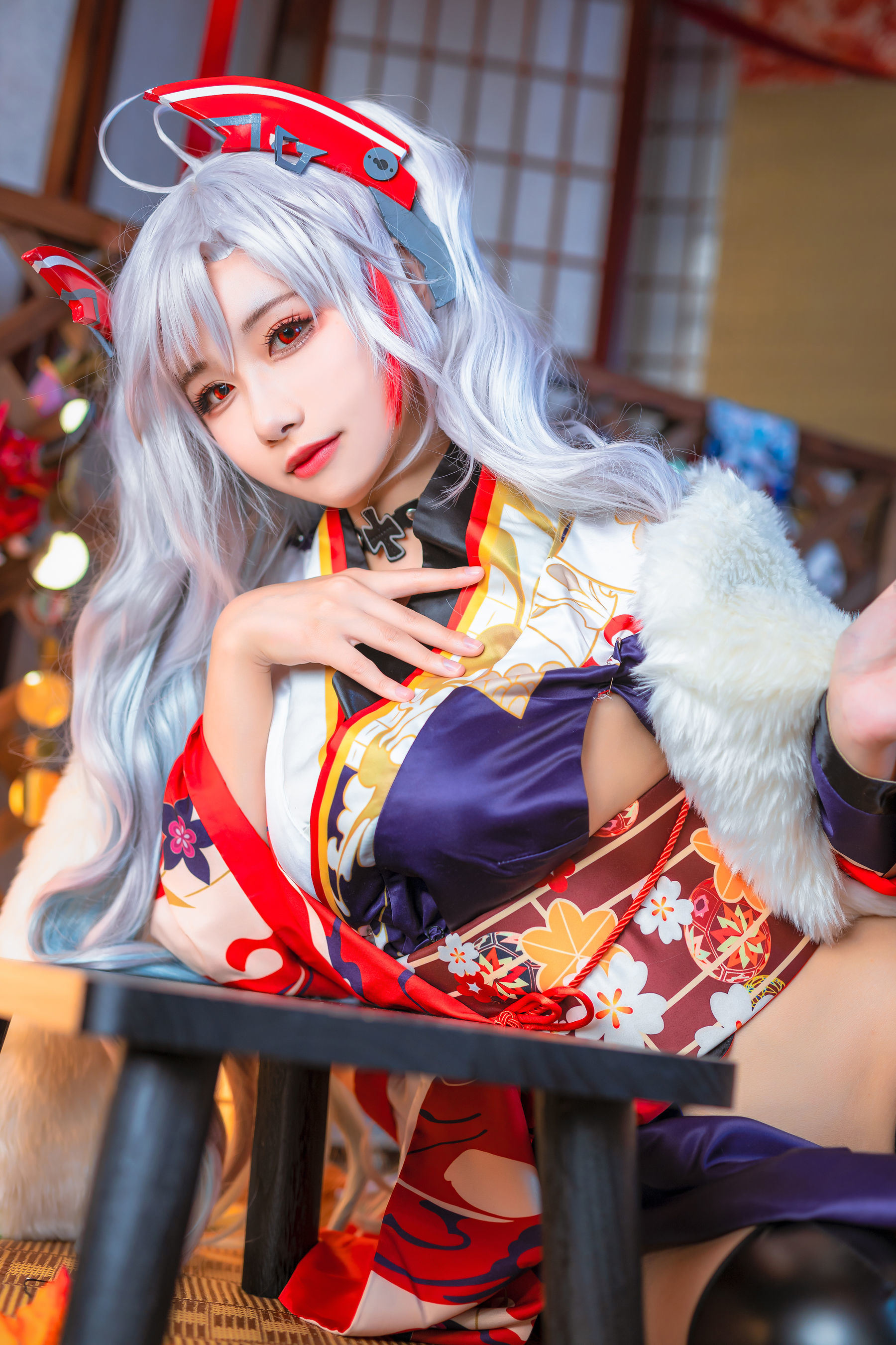 COS福利] 微博妹子Momoko葵葵 - 歐根之和服