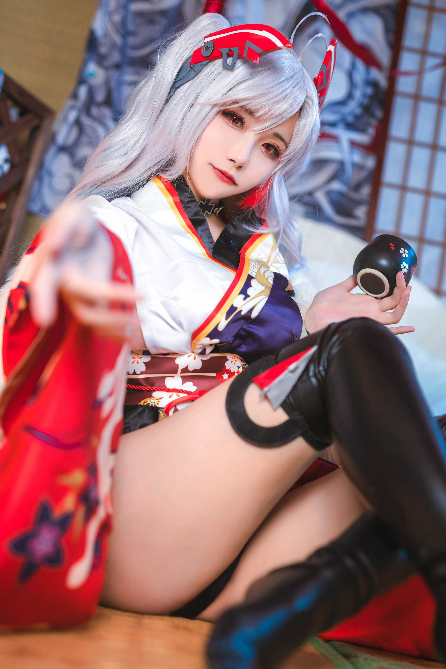 COS福利] 微博妹子Momoko葵葵 - 歐根之和服