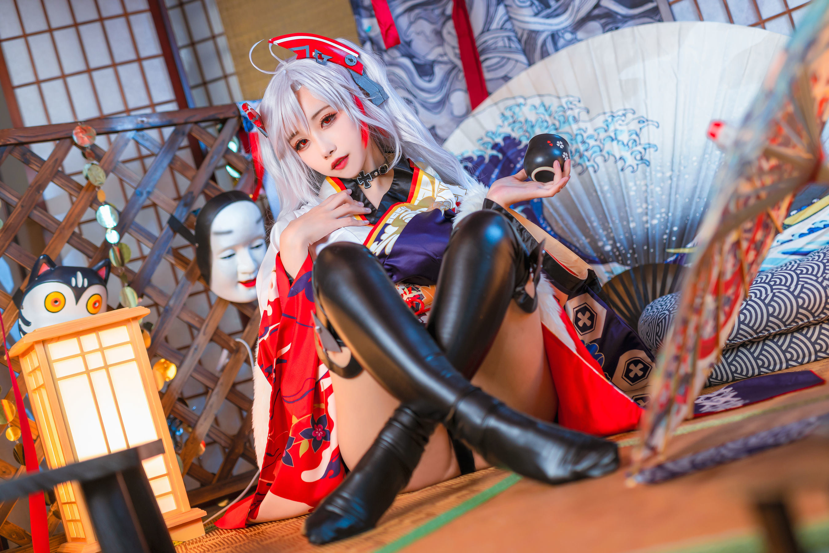 COS福利] 微博妹子Momoko葵葵 - 歐根之和服