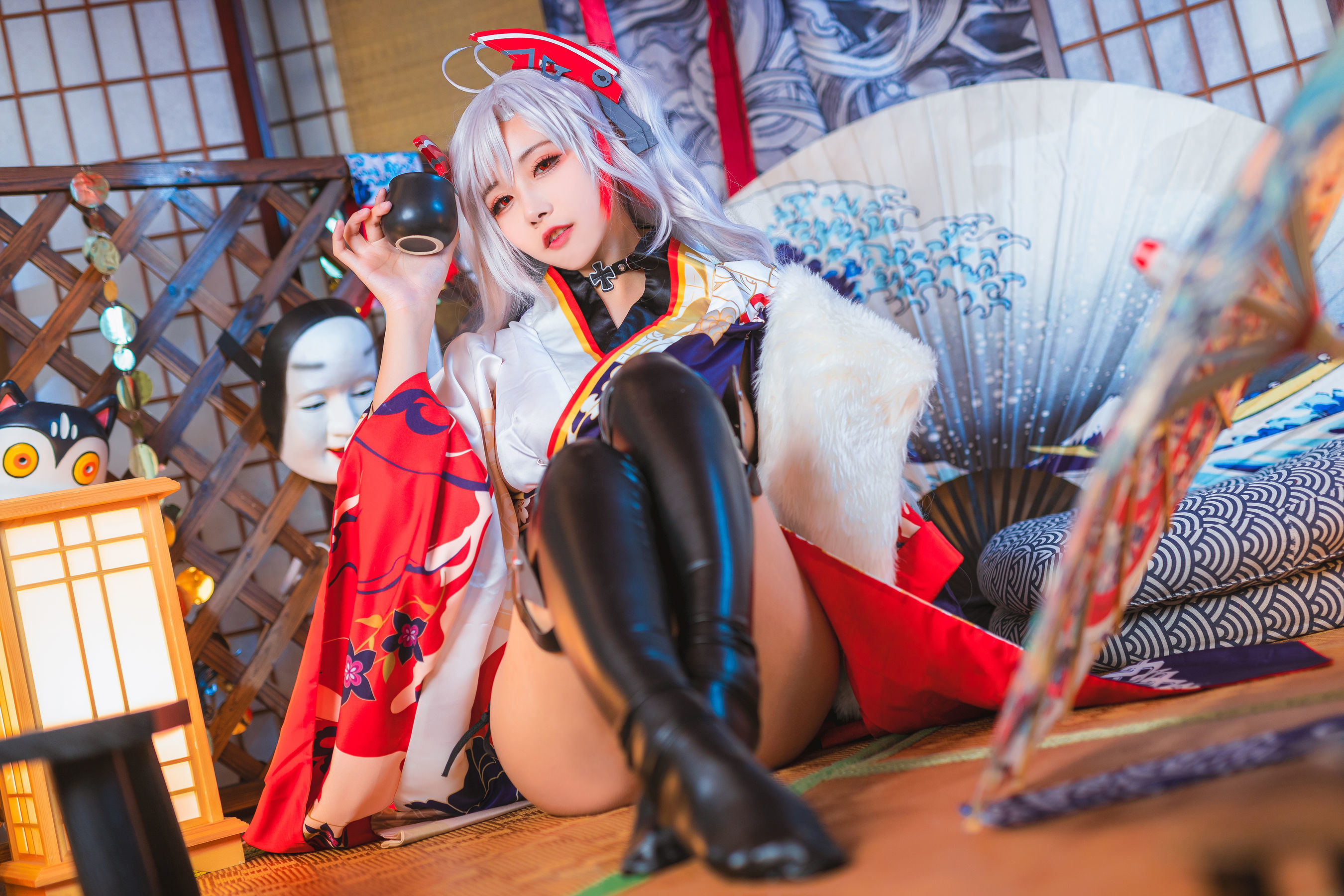 COS福利] 微博妹子Momoko葵葵 - 歐根之和服